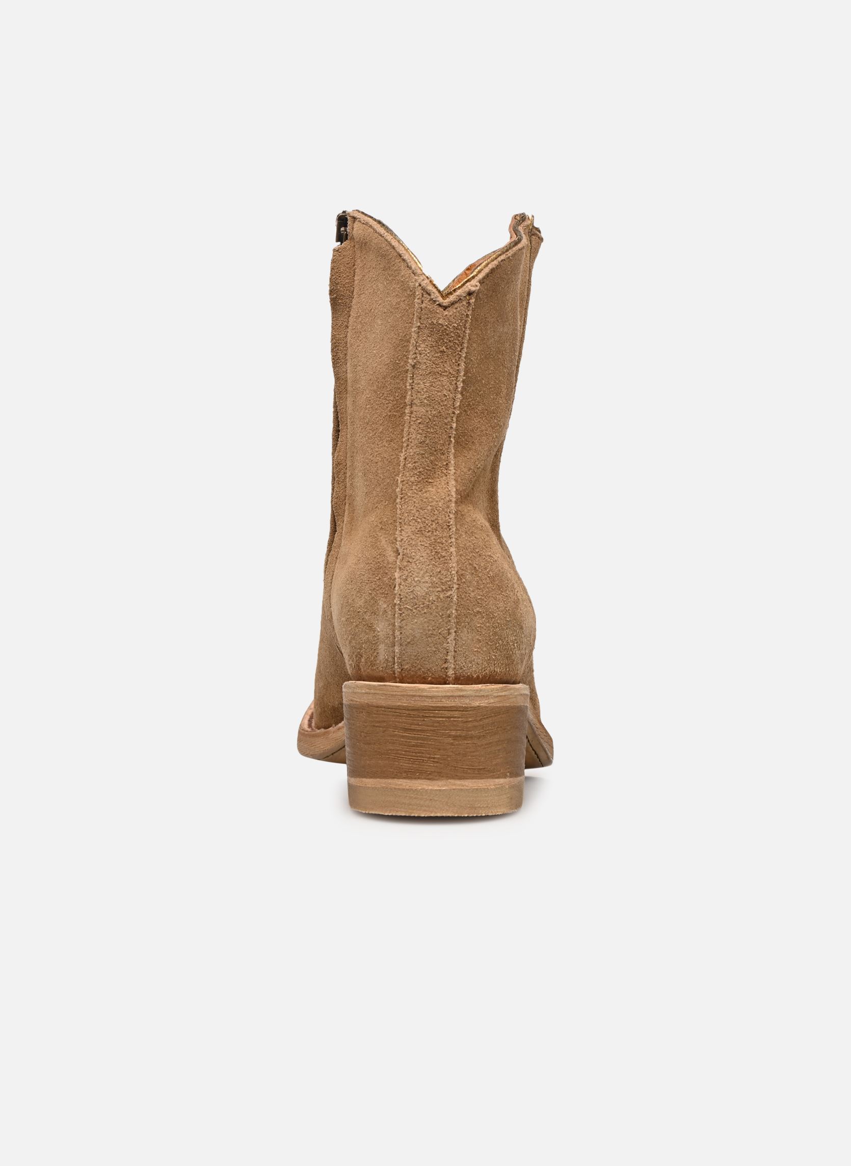 Botines tipo vaquero Star mujer marrón Mexicana Botines tipo vaquero Star mujer marrón New Camel Gold Pastosi Estrel