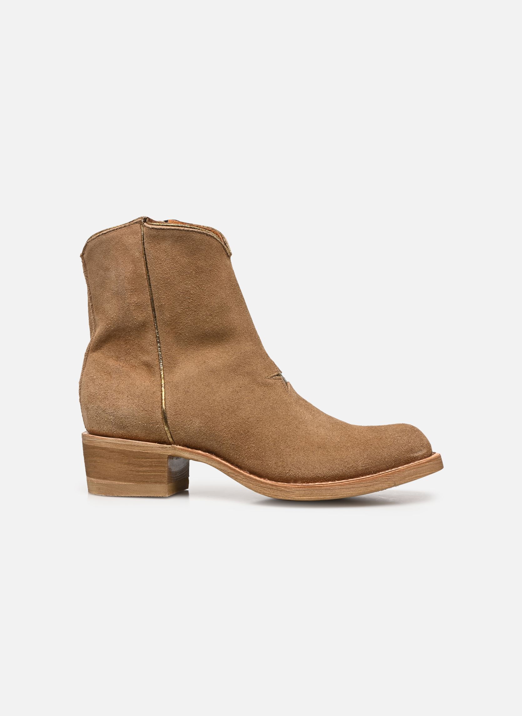 Botines tipo vaquero Star mujer marrón Mexicana Botines tipo vaquero Star mujer marrón New Camel Gold Pastosi Estrel