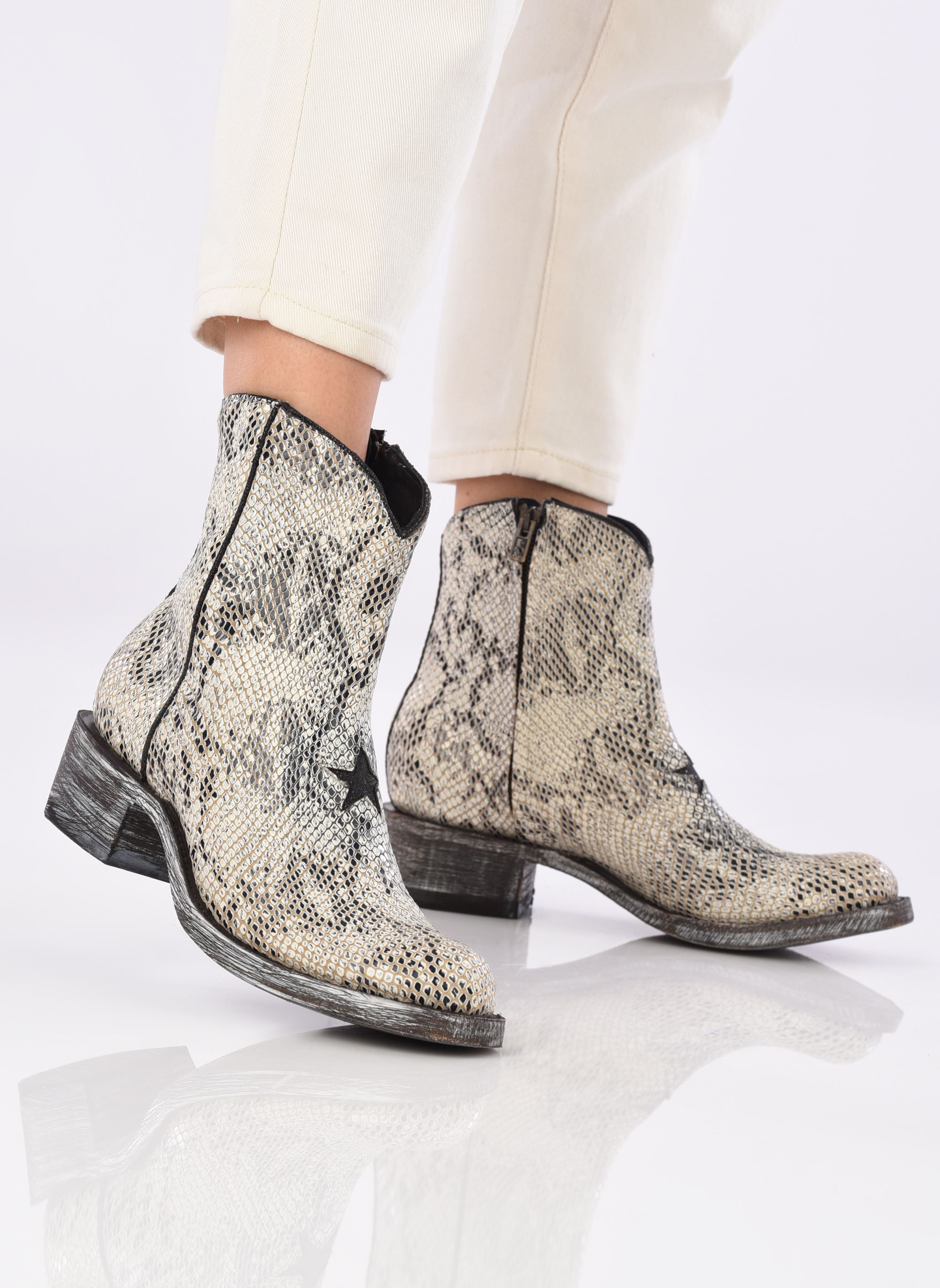Cowboy boots Star dames grijs Mexicana Cowboy boots Star dames grijs BLACK METALLIC 2