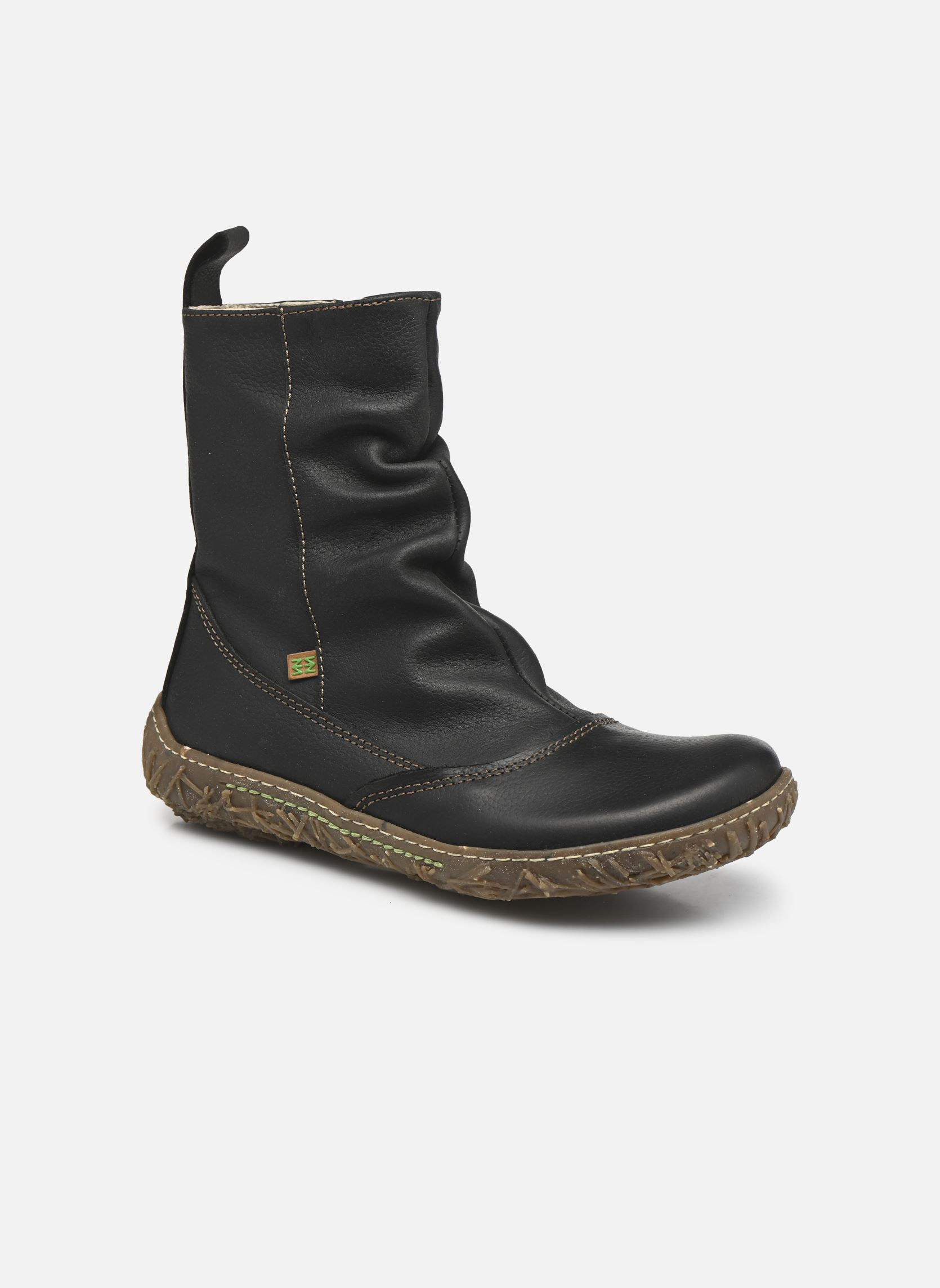 Botines bajos Nido Ella N722 mujer negro El Naturalista Botines bajos Nido Ella N722 mujer negro BLACK SOFT GRAIN