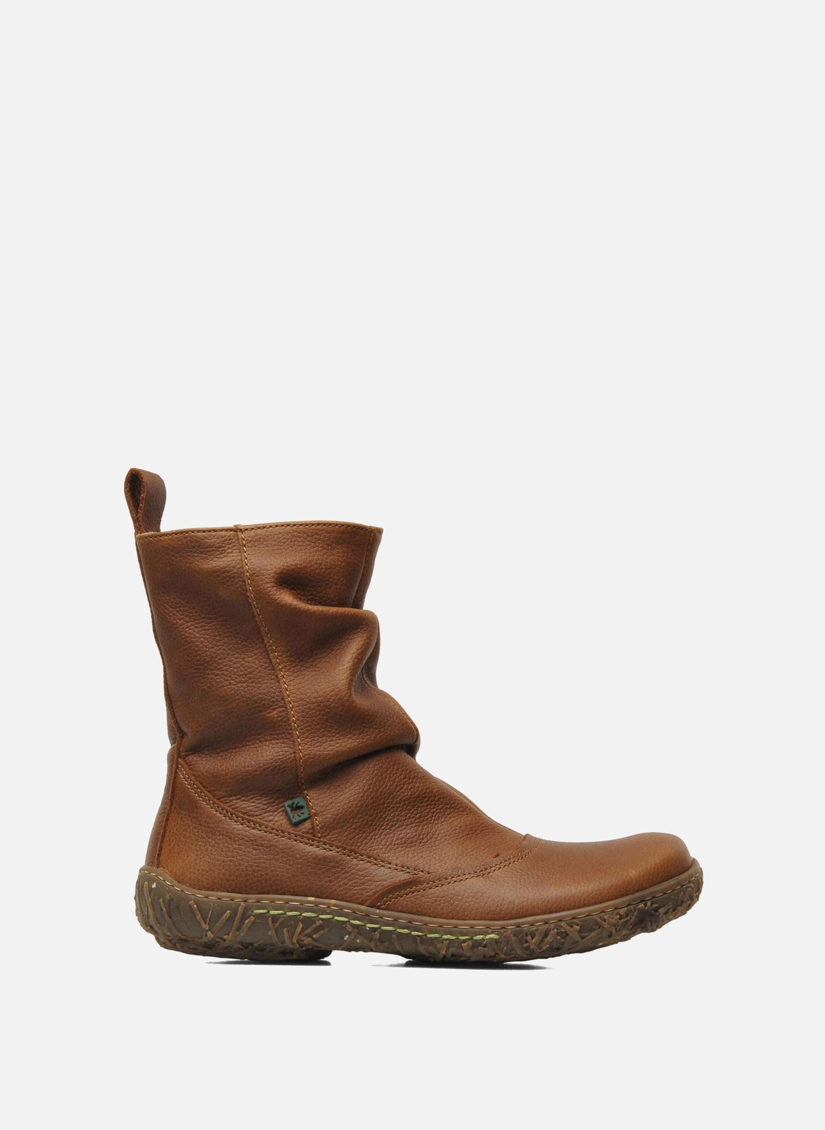 Niedrige Ankle Boots Nido Ella N722 damen braun El Naturalista Niedrige Ankle Boots Nido Ella N722 damen braun WOOD SOFT GRAIN