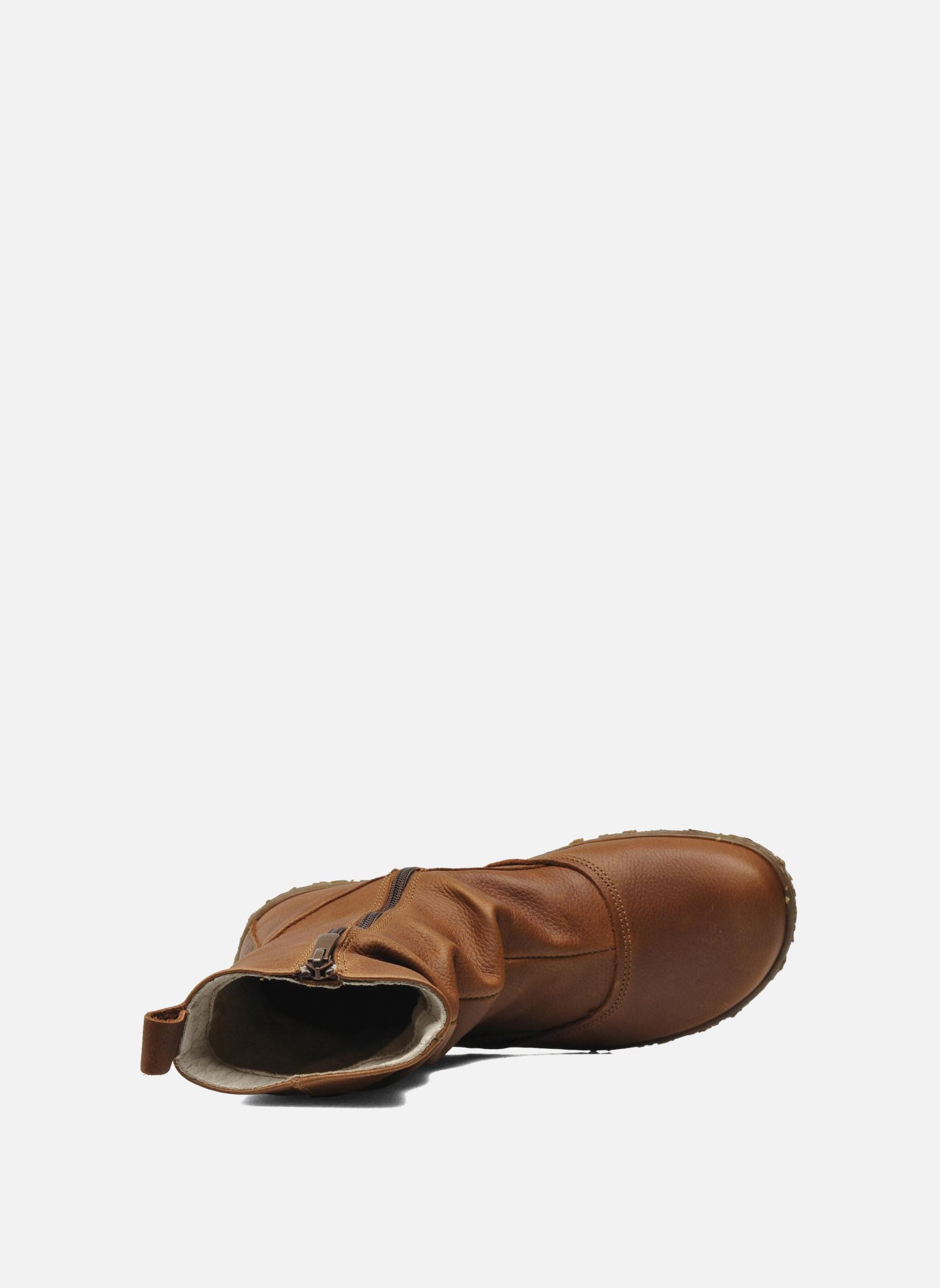 Niedrige Ankle Boots Nido Ella N722 damen braun El Naturalista Niedrige Ankle Boots Nido Ella N722 damen braun WOOD SOFT GRAIN
