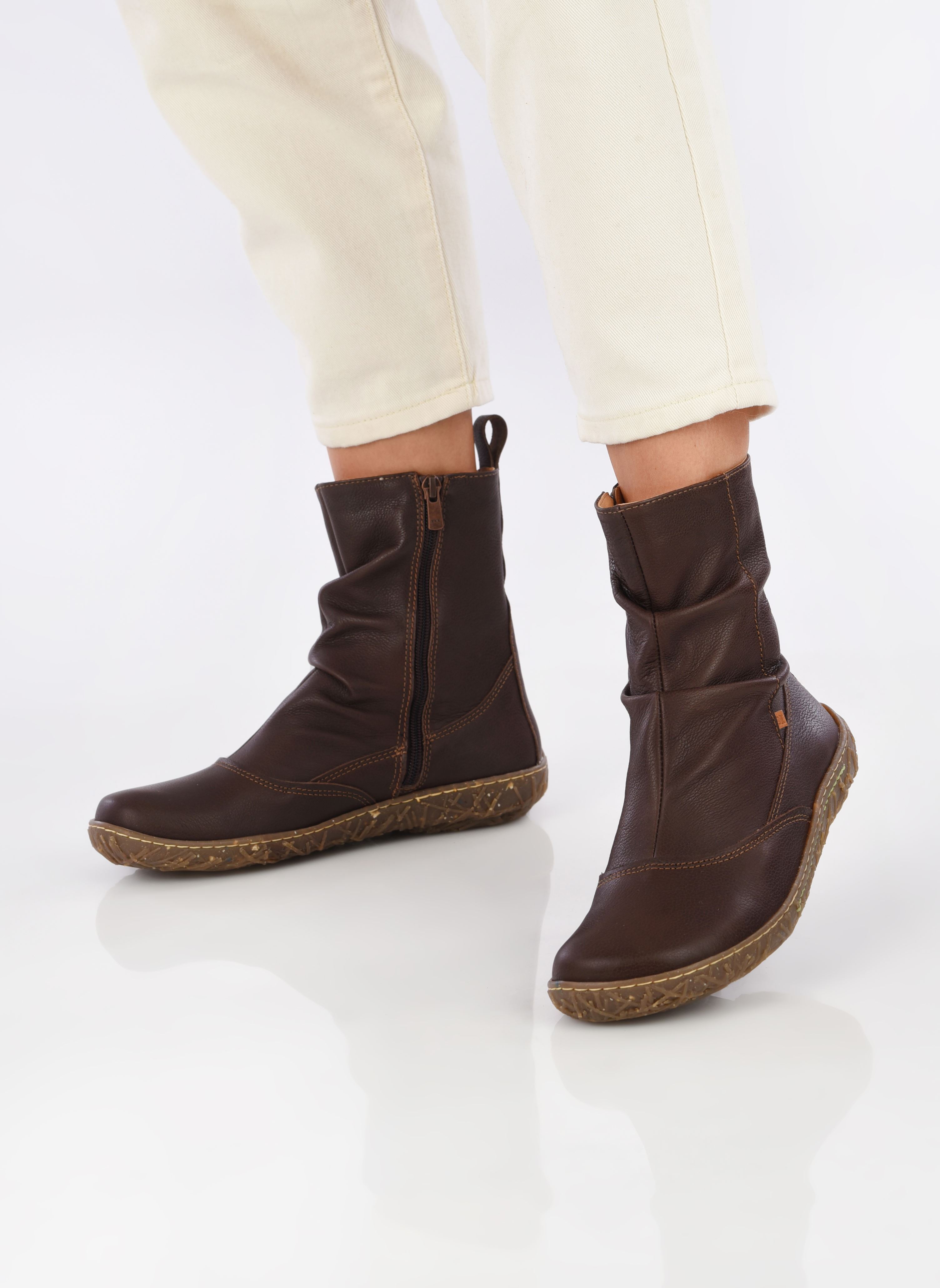 Bottines basses Nido Ella N722 femme marron El Naturalista Bottines basses Nido Ella N722 femme marron SOFT GRAIN / BROWN