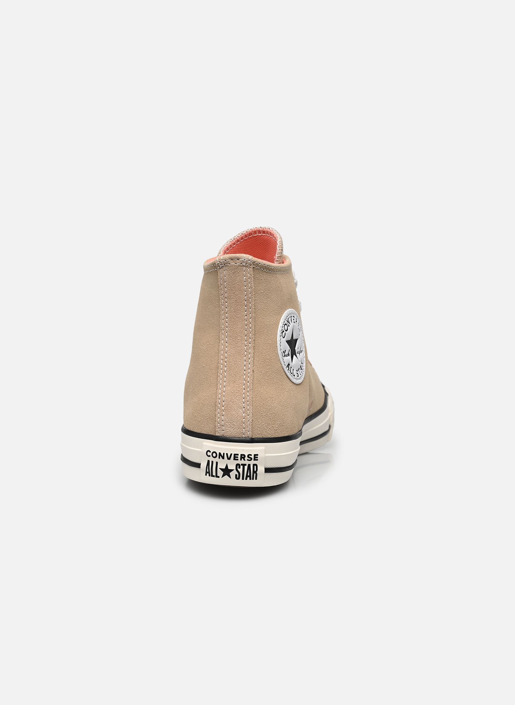 Baskets montantes Chuck Taylor All Star Suede Hi W femme beige Converse Baskets montantes Chuck Taylor All Star Suede Hi W femme beige WARM QUARRY/ILLIST PINK/EGRET