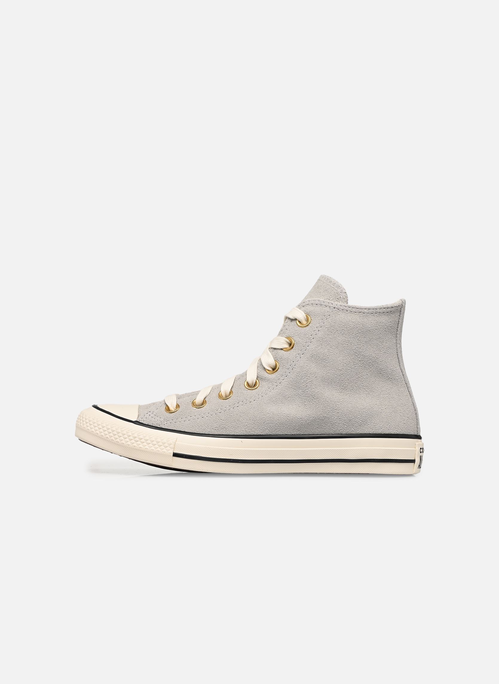 Baskets montantes Chuck Taylor All Star Suede Hi W femme gris Converse Baskets montantes Chuck Taylor All Star Suede Hi W femme gris LIGHT GREY/EGRET/BLACK