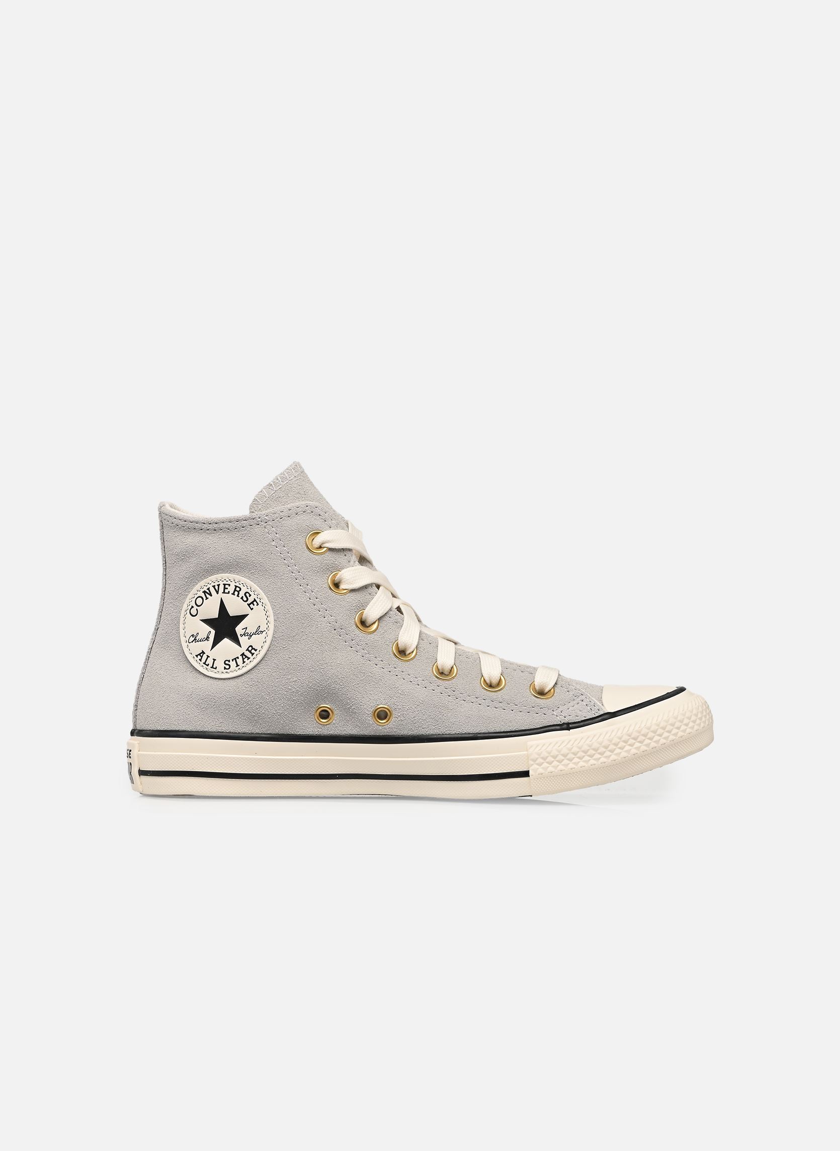 Baskets montantes Chuck Taylor All Star Suede Hi W femme gris Converse Baskets montantes Chuck Taylor All Star Suede Hi W femme gris LIGHT GREY/EGRET/BLACK