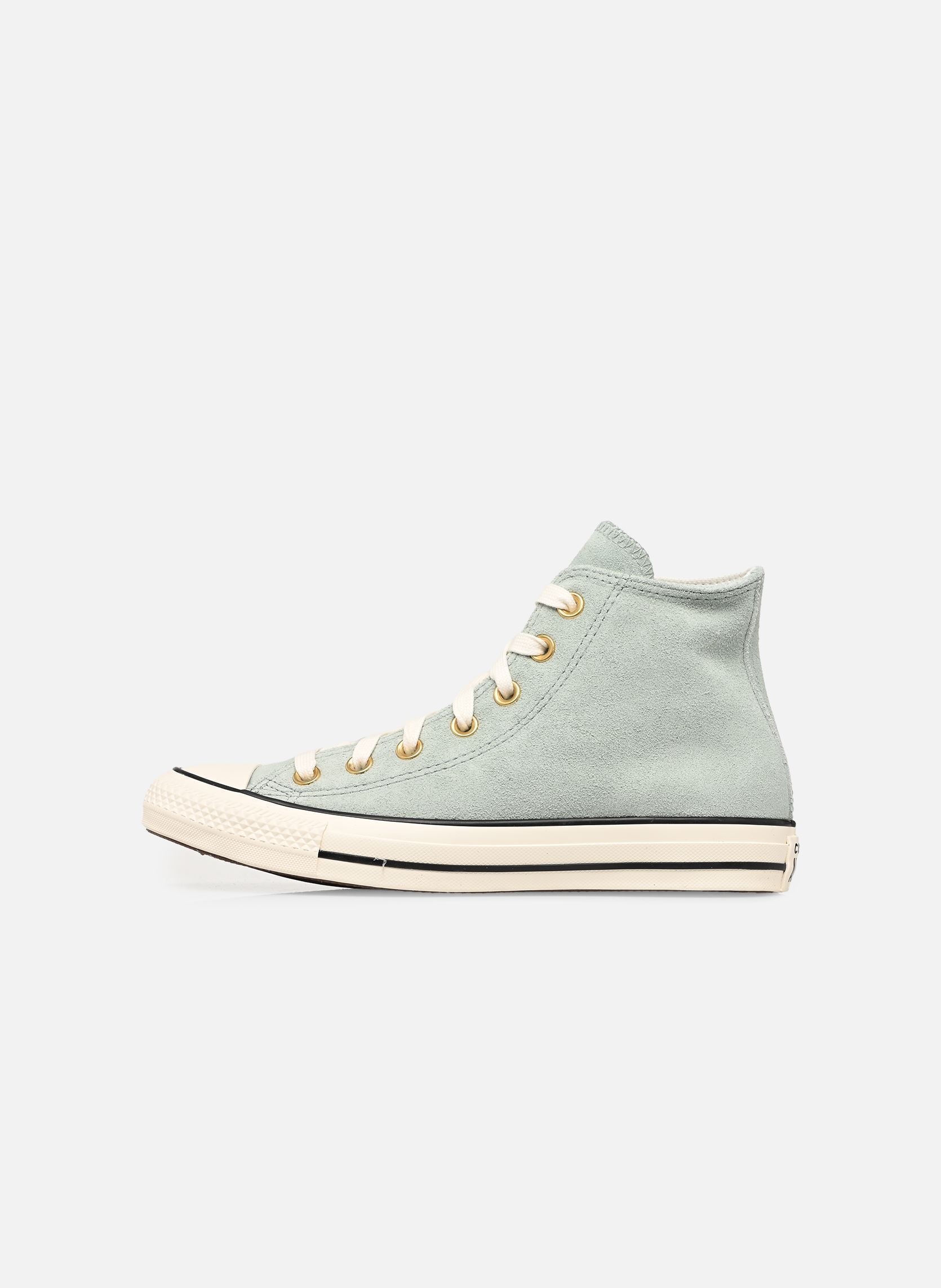 Sneakers alte Chuck Taylor All Star Suede Hi W donna verde Converse Sneakers alte Chuck Taylor All Star Suede Hi W donna verde THYME AGAIN/EGRET/BLACK