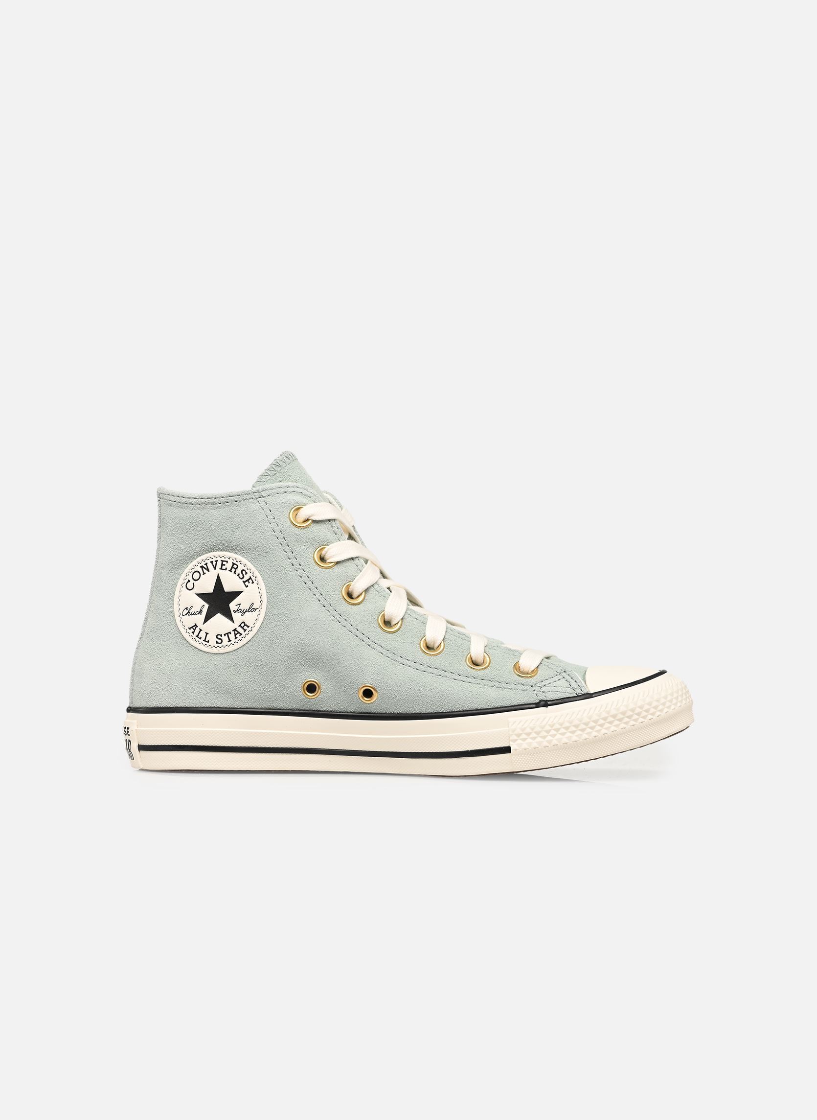 Sneakers alte Chuck Taylor All Star Suede Hi W donna verde Converse Sneakers alte Chuck Taylor All Star Suede Hi W donna verde THYME AGAIN/EGRET/BLACK