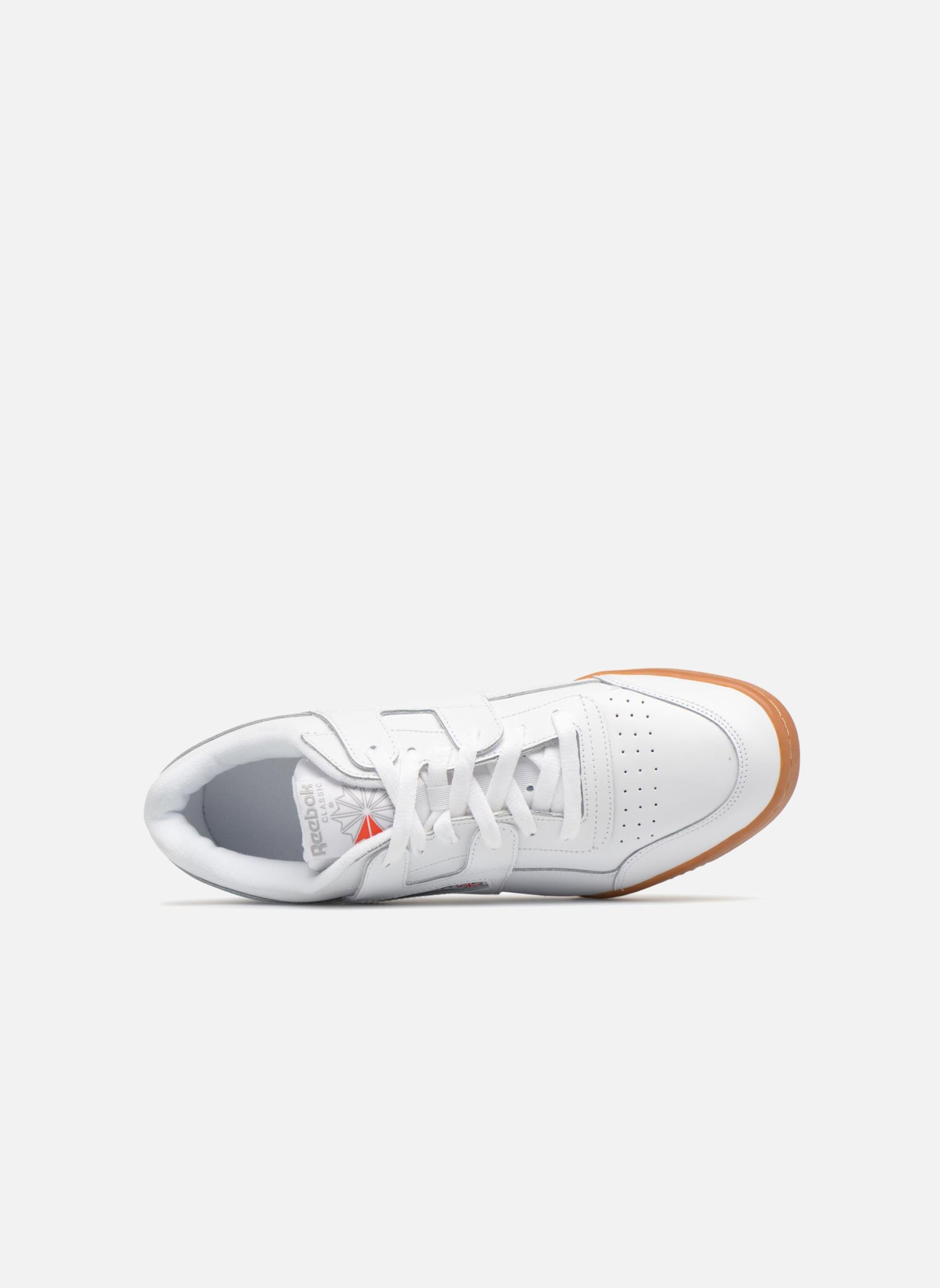 Baskets basses Workout Plus homme blanc Reebok Baskets basses Workout Plus homme blanc WhiteCarbonClassic RedReebok R