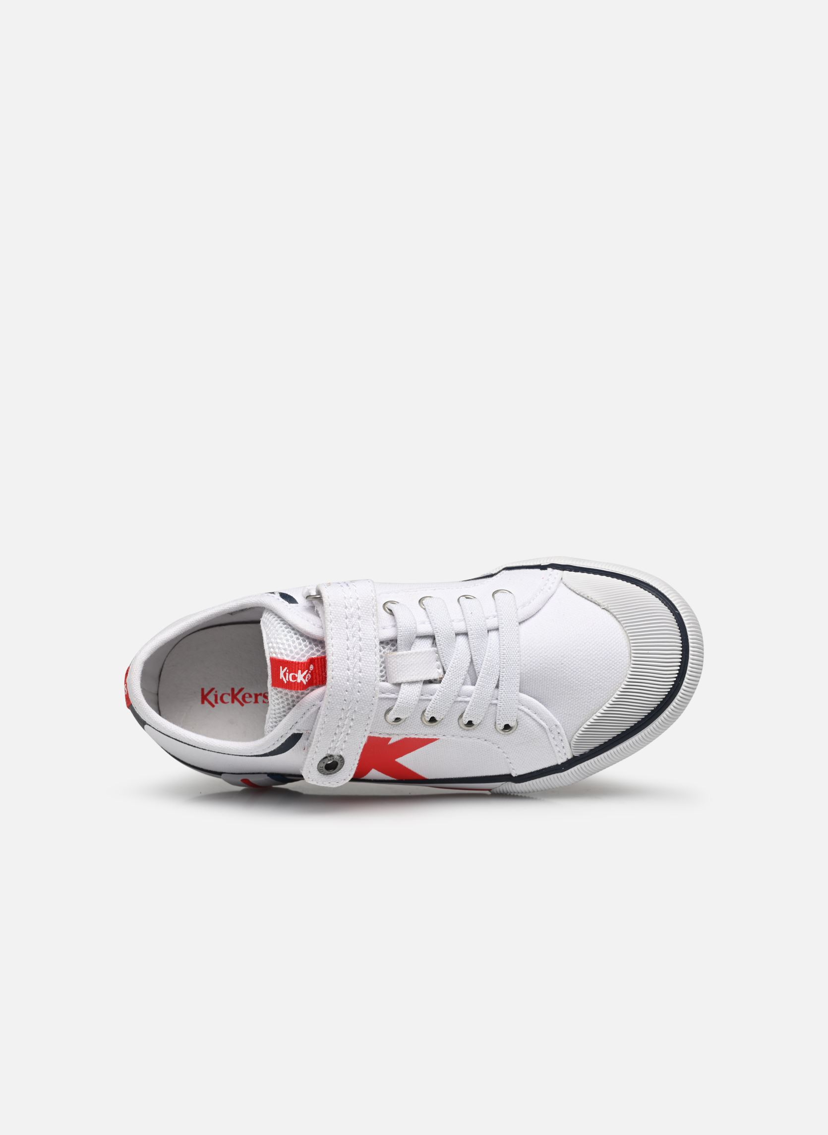 Niedrige Sneaker GECKO weiß Kickers Niedrige Sneaker GECKO weiß BLANC ROUGE BLEU