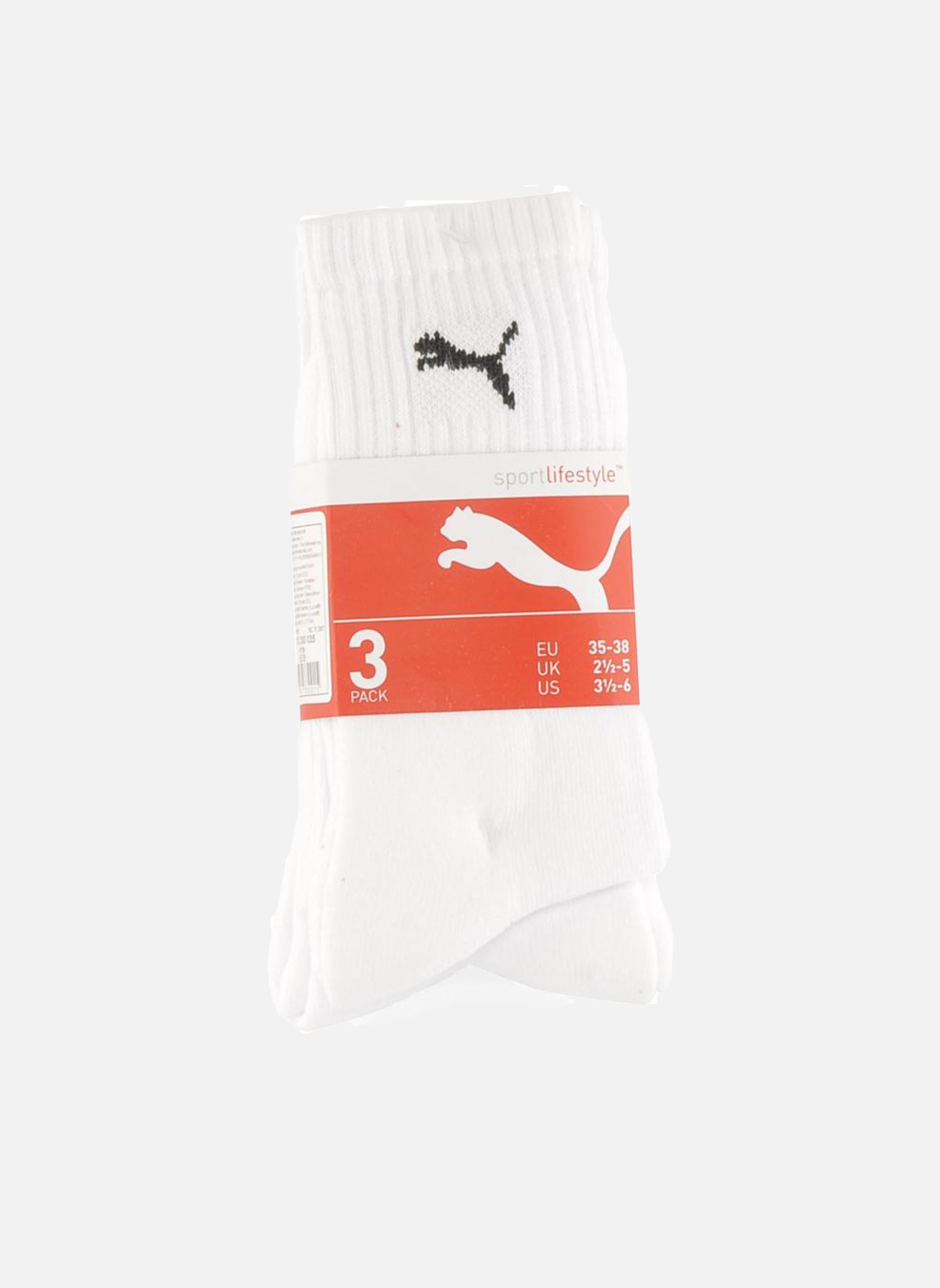 Sokken SPORT CREW - LOT DE 3 wit Puma Socks Sokken SPORT CREW - LOT DE 3 wit 300 WHITE