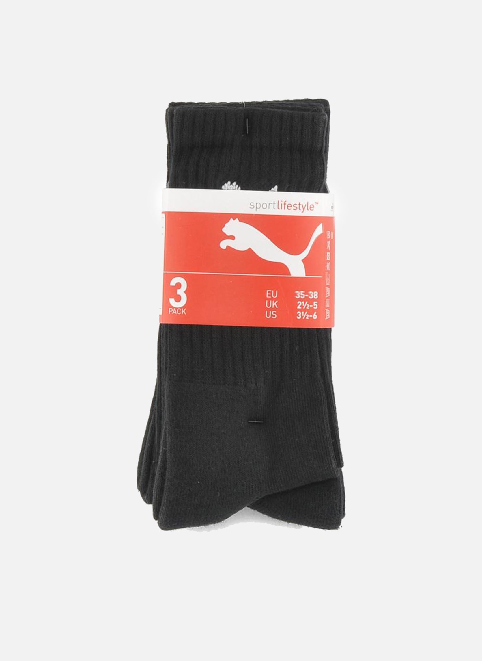 Sokken SPORT CREW - LOT DE 3 zwart Puma Socks Sokken SPORT CREW - LOT DE 3 zwart 200 BLACK