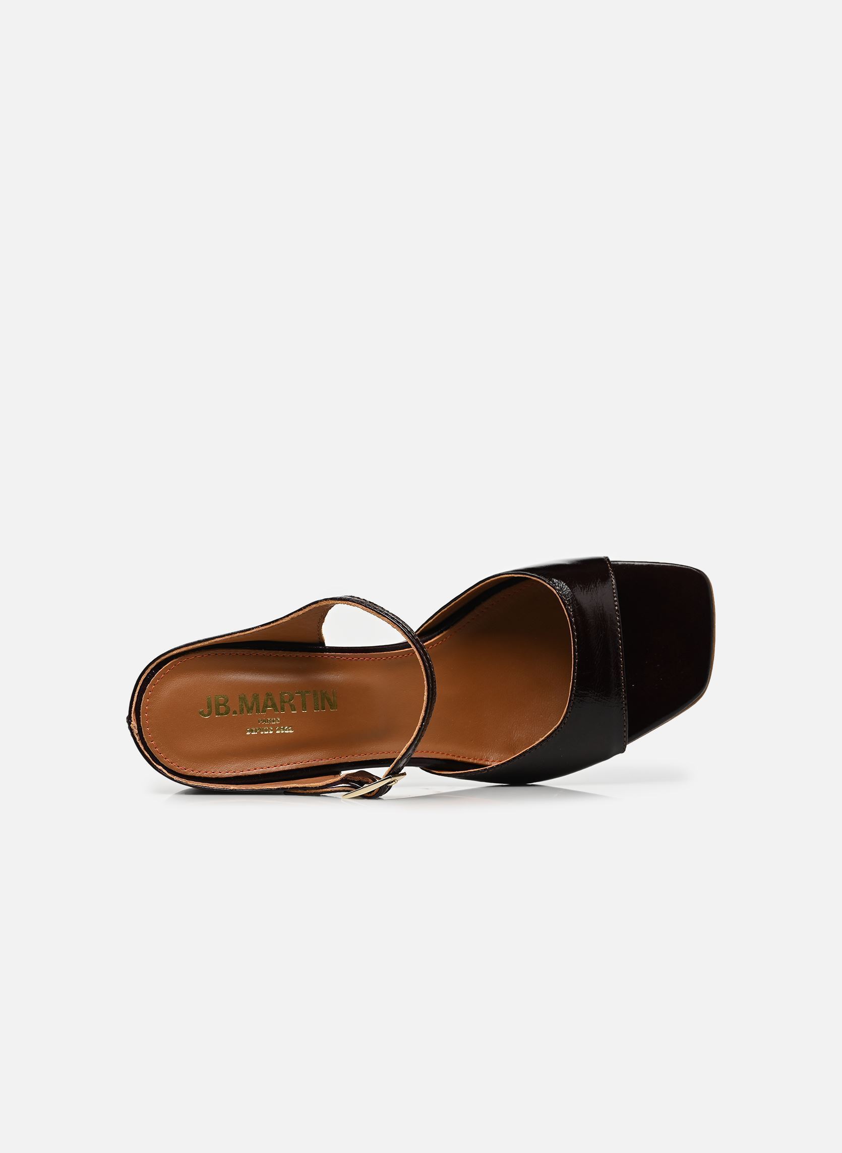 Muilen Diaz dames bruin JB Martin Muilen Diaz dames bruin Vernis chocolat
