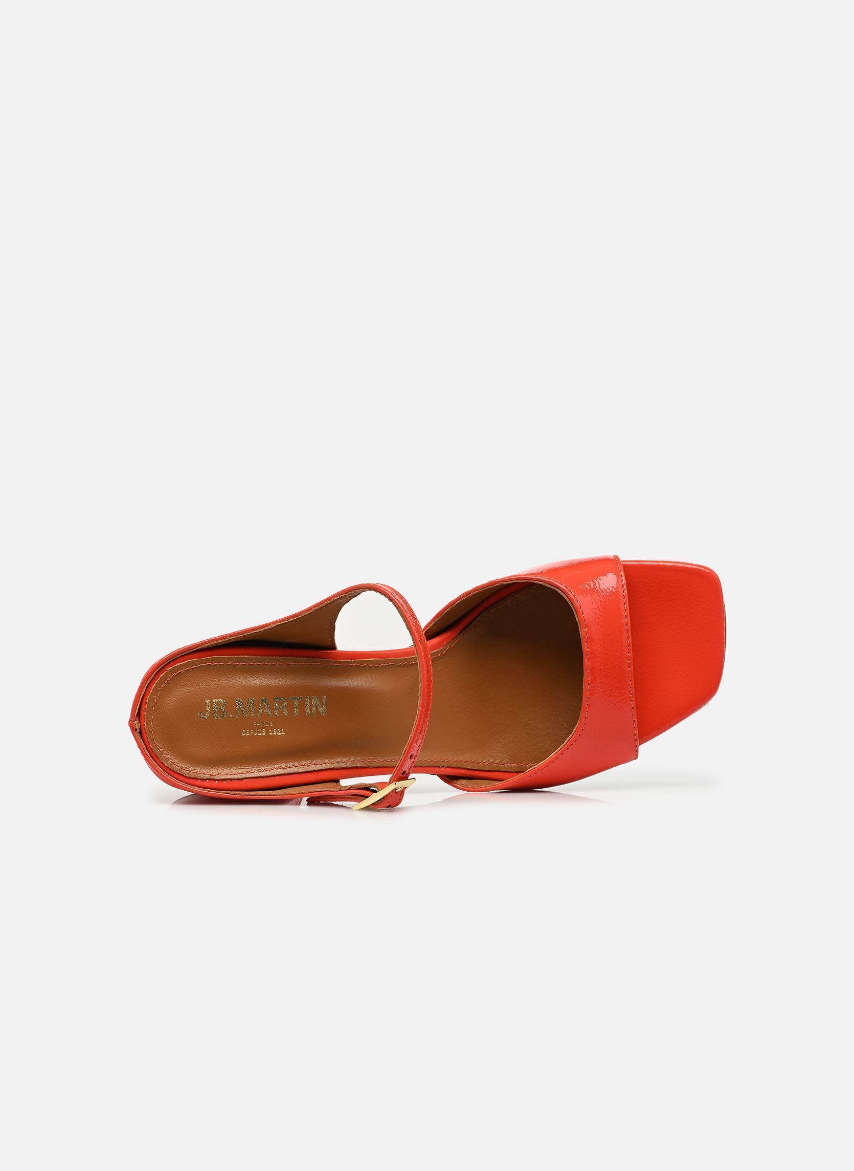 Pantoletten Diaz damen rot JB Martin Pantoletten Diaz damen rot Vernis Magma