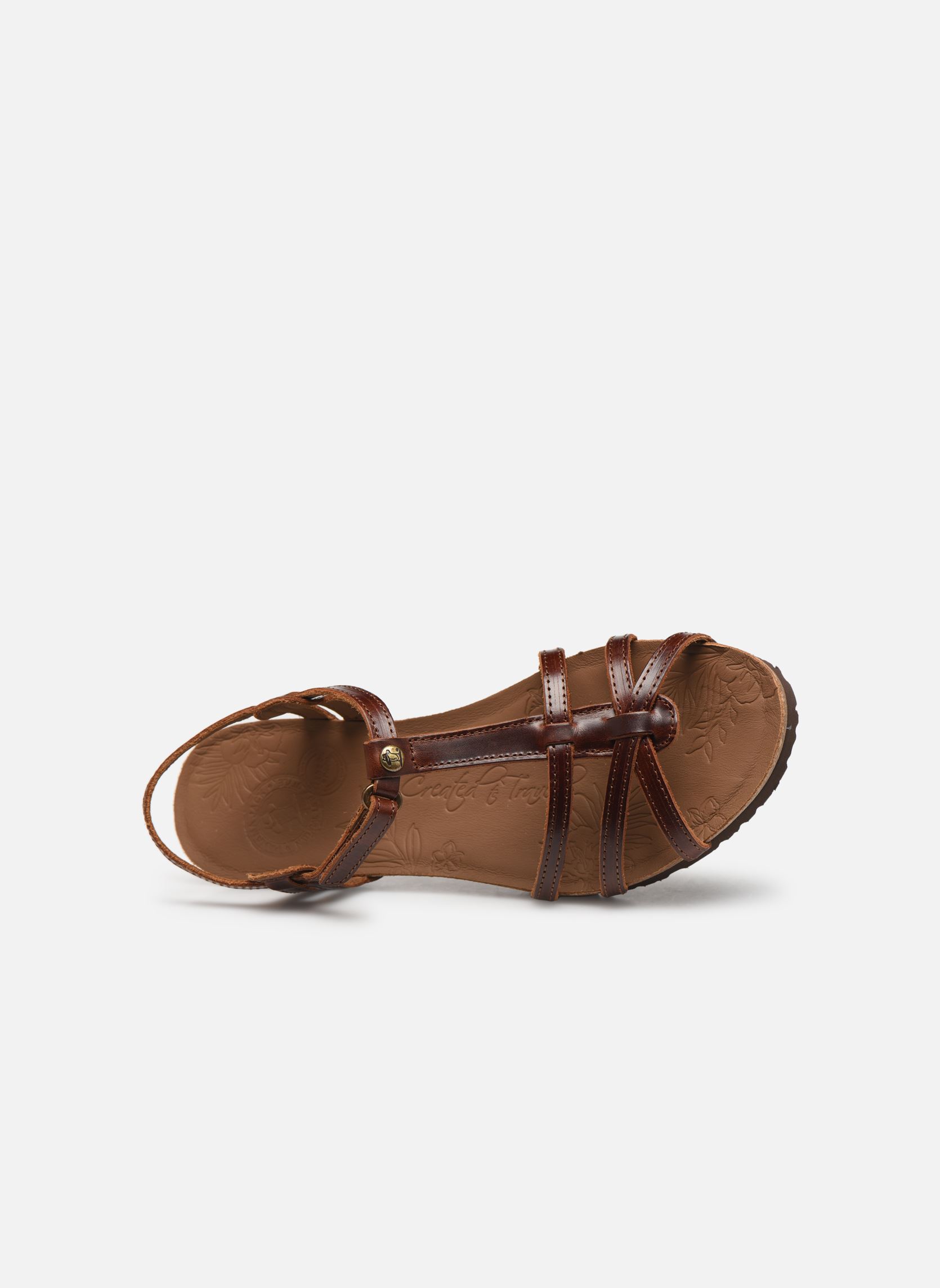 Sandales Dori femme marron Panama Jack Sandales Dori femme marron PULL-UP CUERO / BARK