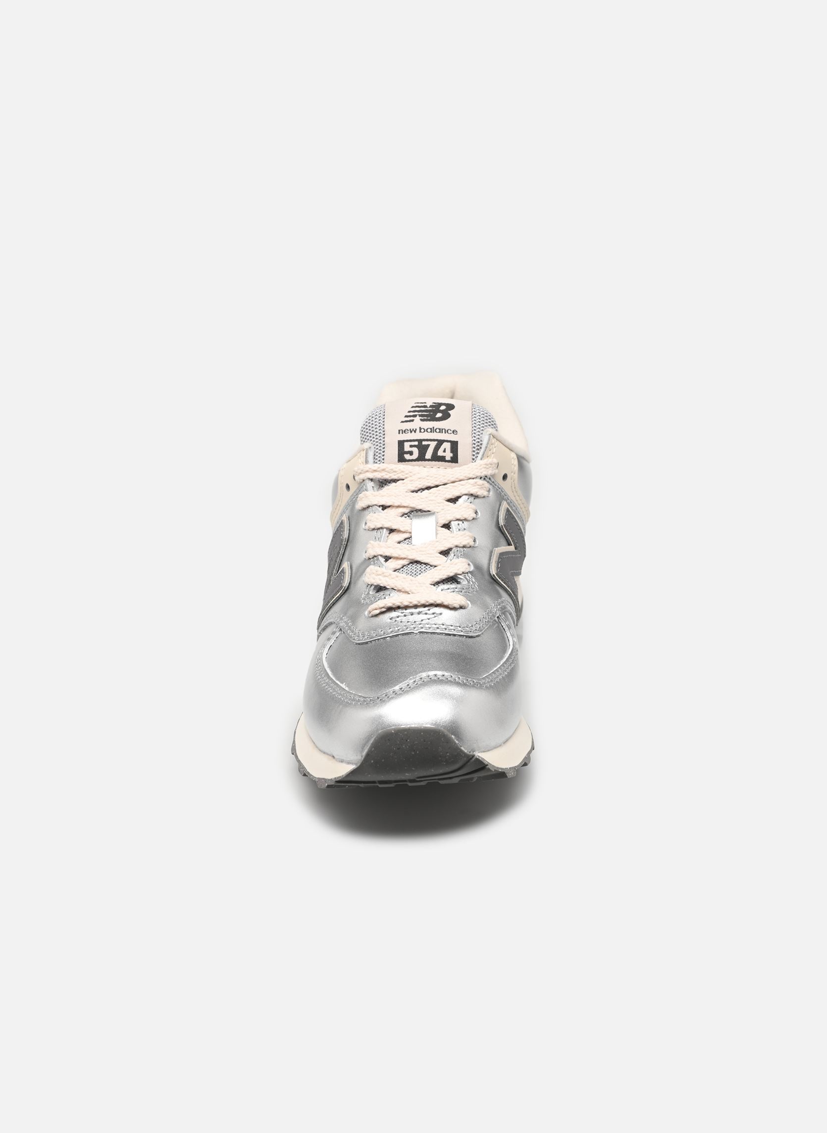 Niedrige Sneaker WL574 damen grau New Balance Niedrige Sneaker WL574 damen grau METALLIC SILVER