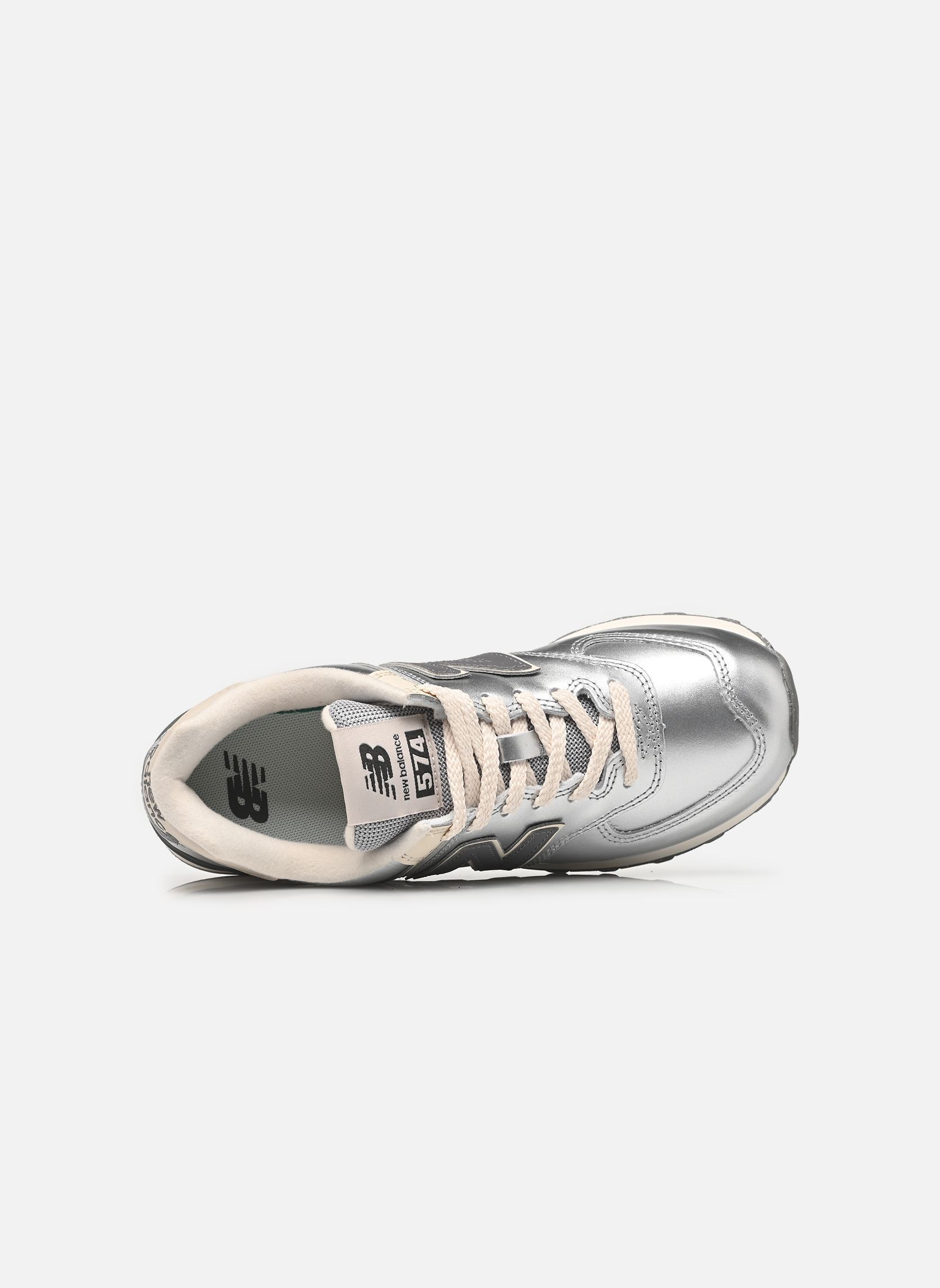 Niedrige Sneaker WL574 damen grau New Balance Niedrige Sneaker WL574 damen grau METALLIC SILVER