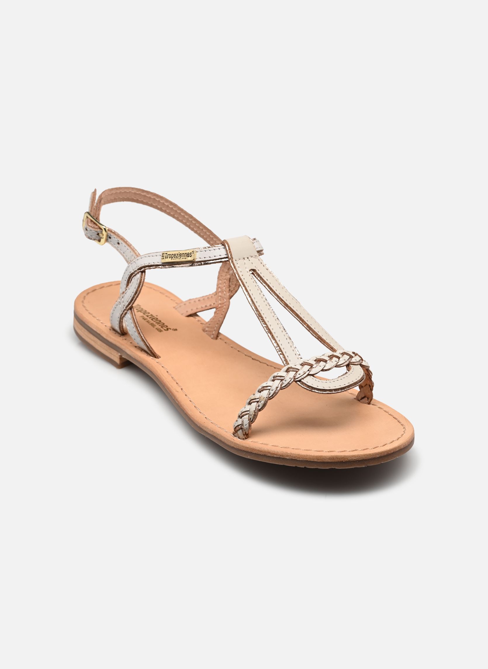 Sandales Happy femme blanc Les Tropéziennes par M Belarbi Sandales Happy femme blanc CREME
