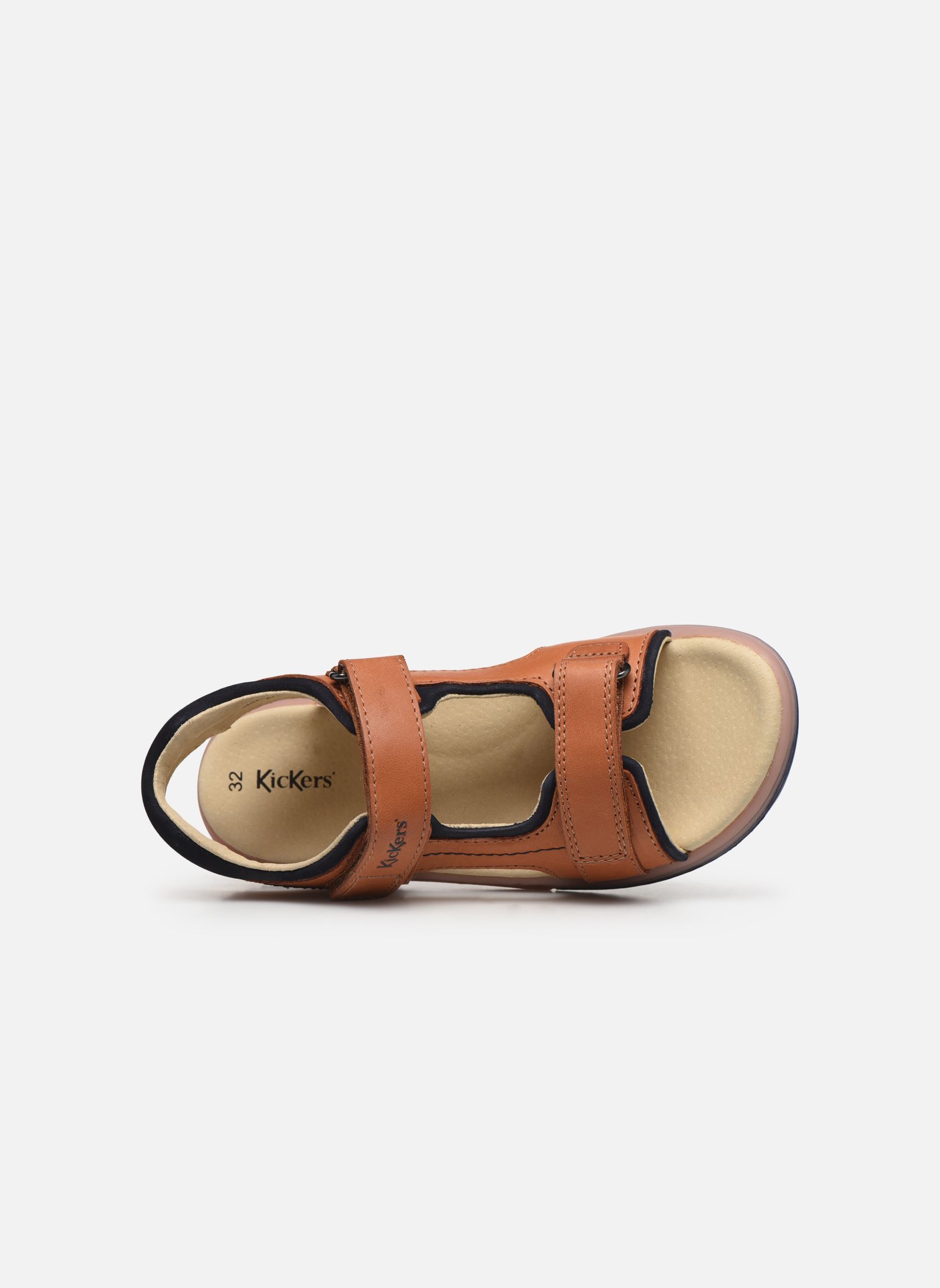 Sandales Platino garçon marron Kickers Sandales Platino garçon marron CAMEL