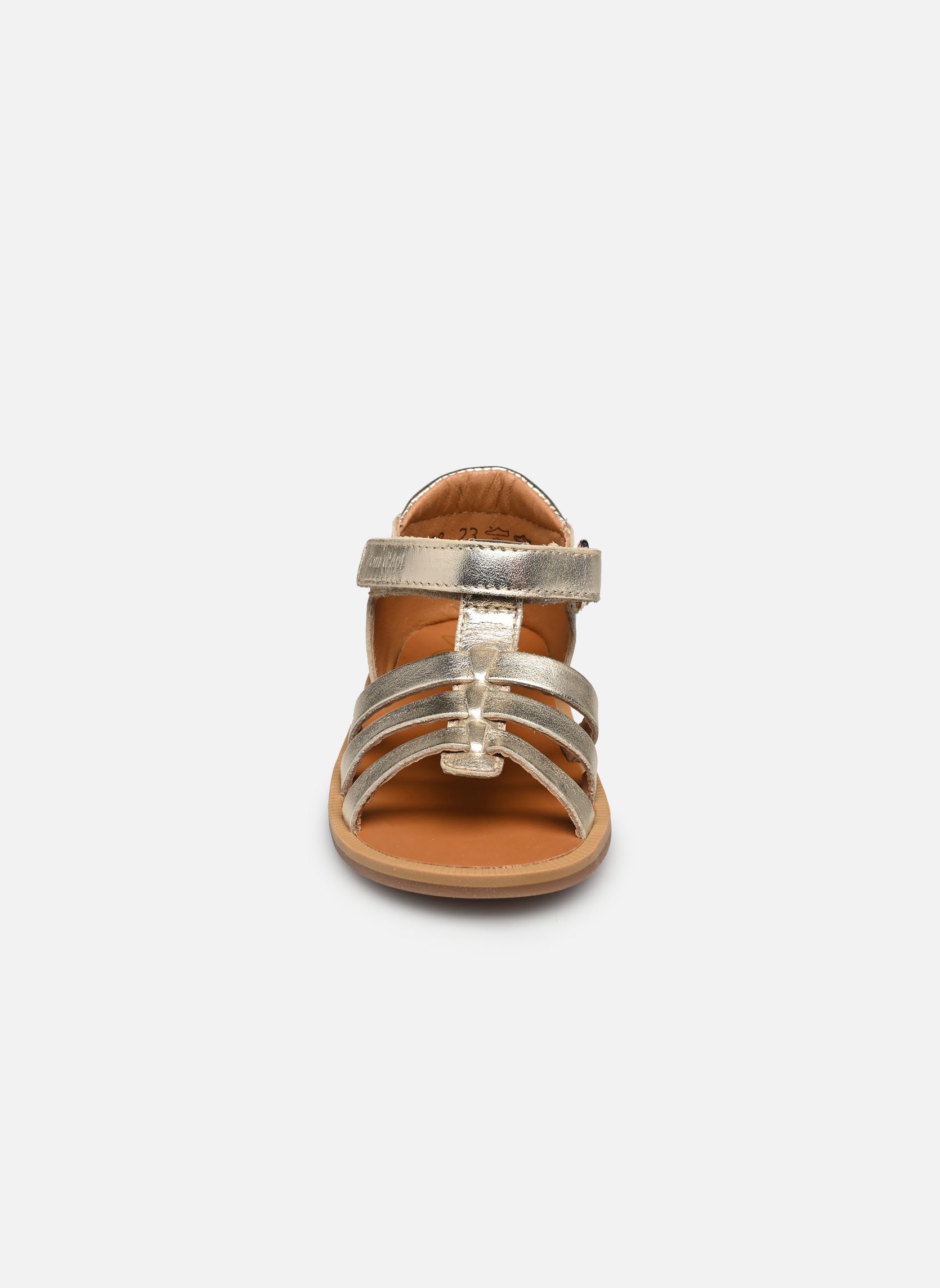 Sandali POPPY STRAP bambina oro e bronzo Pom d Api Sandali POPPY STRAP bambina oro e bronzo PLATINE 2