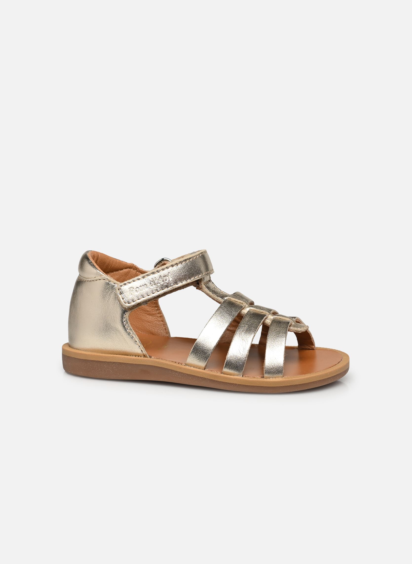 Sandali POPPY STRAP bambina oro e bronzo Pom d Api Sandali POPPY STRAP bambina oro e bronzo PLATINE 2