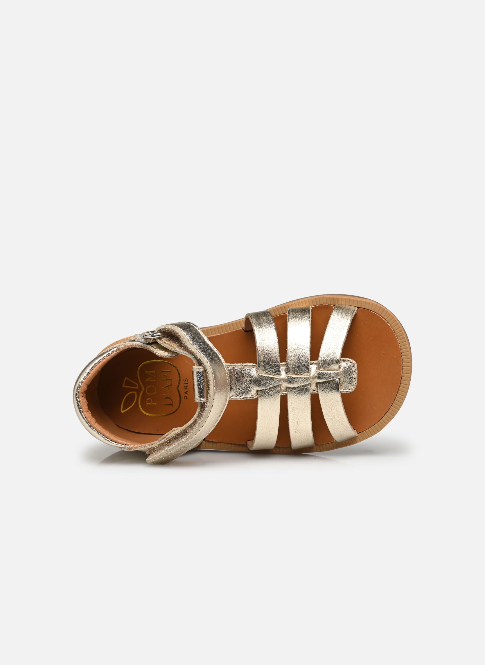 Sandali POPPY STRAP bambina oro e bronzo Pom d Api Sandali POPPY STRAP bambina oro e bronzo PLATINE 2