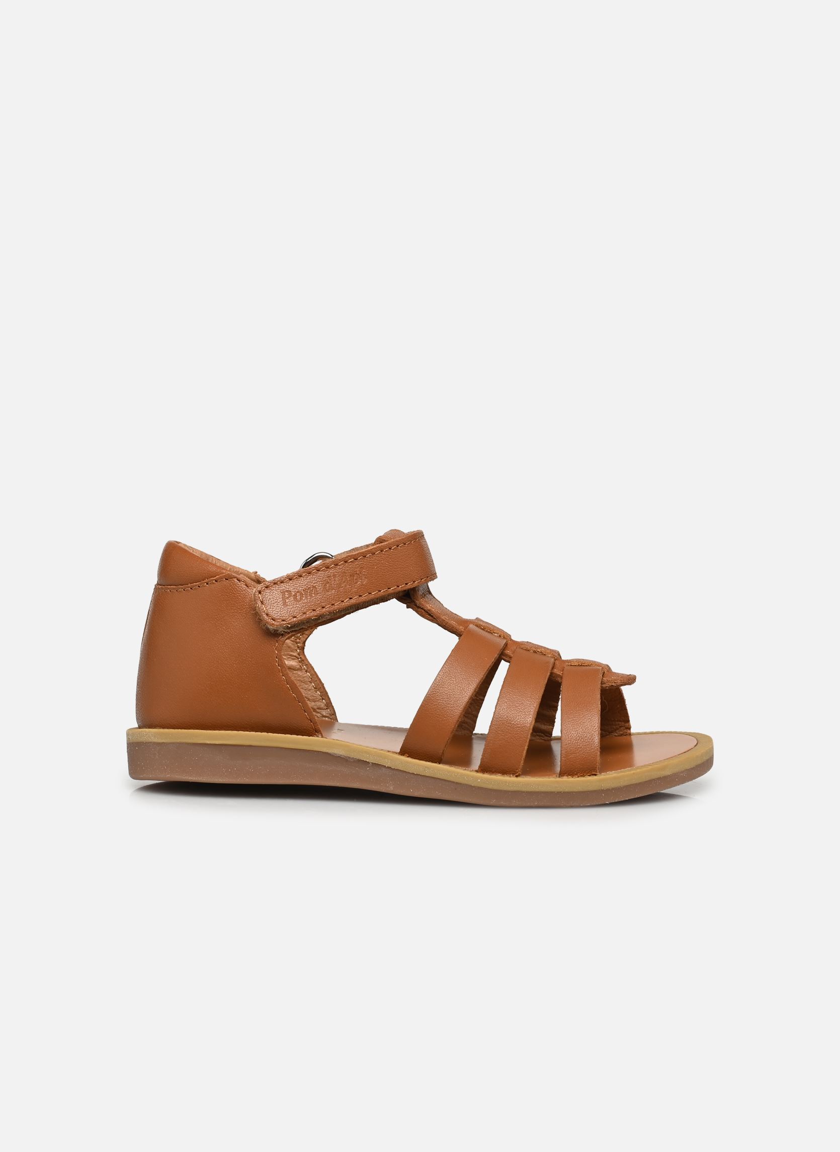 Sandales POPPY STRAP fille marron Pom d Api Sandales POPPY STRAP fille marron CAMEL
