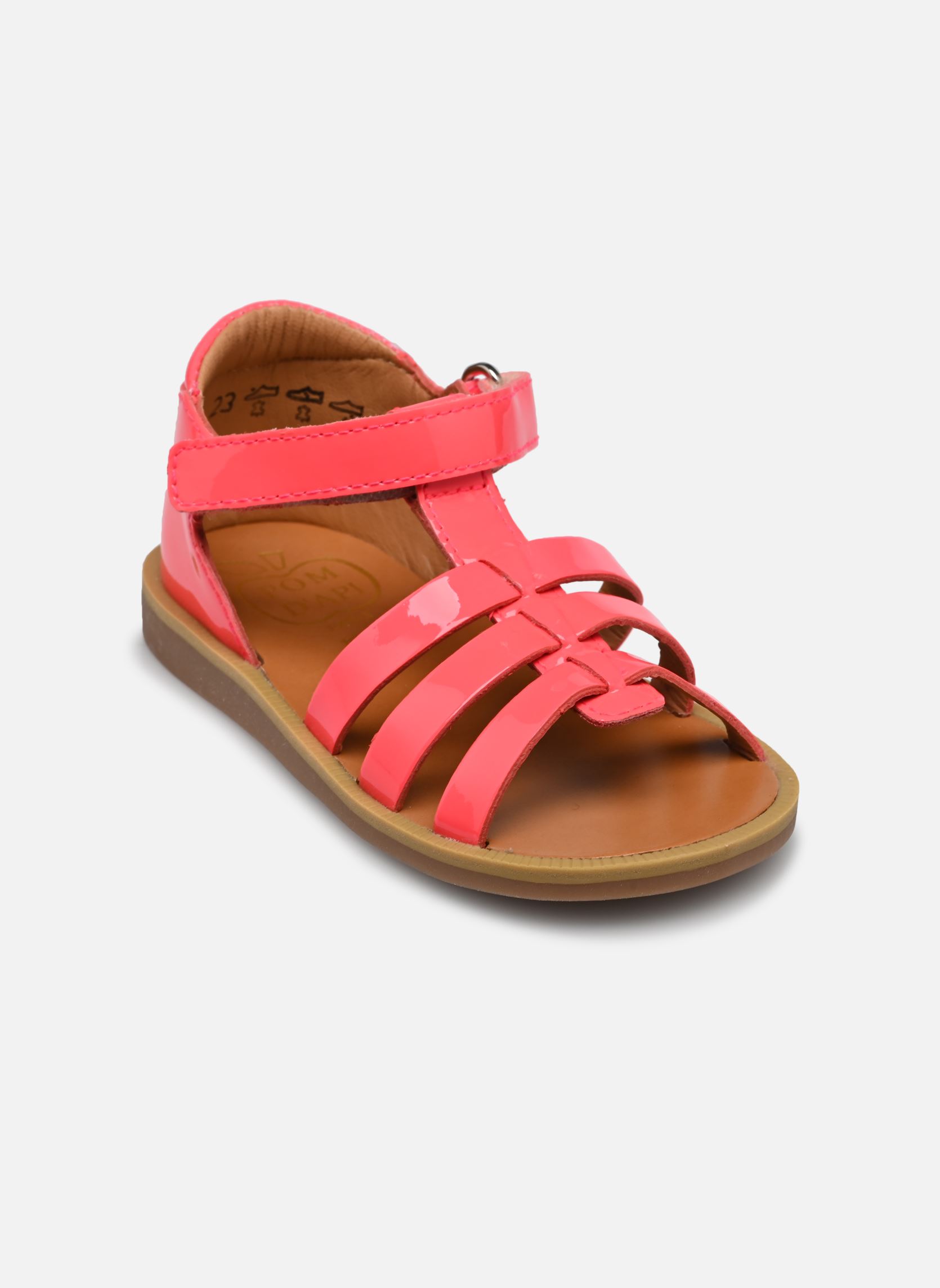 Sandalen POPPY STRAP mädchen rosa Pom d Api Sandalen POPPY STRAP mädchen rosa PINK NEON