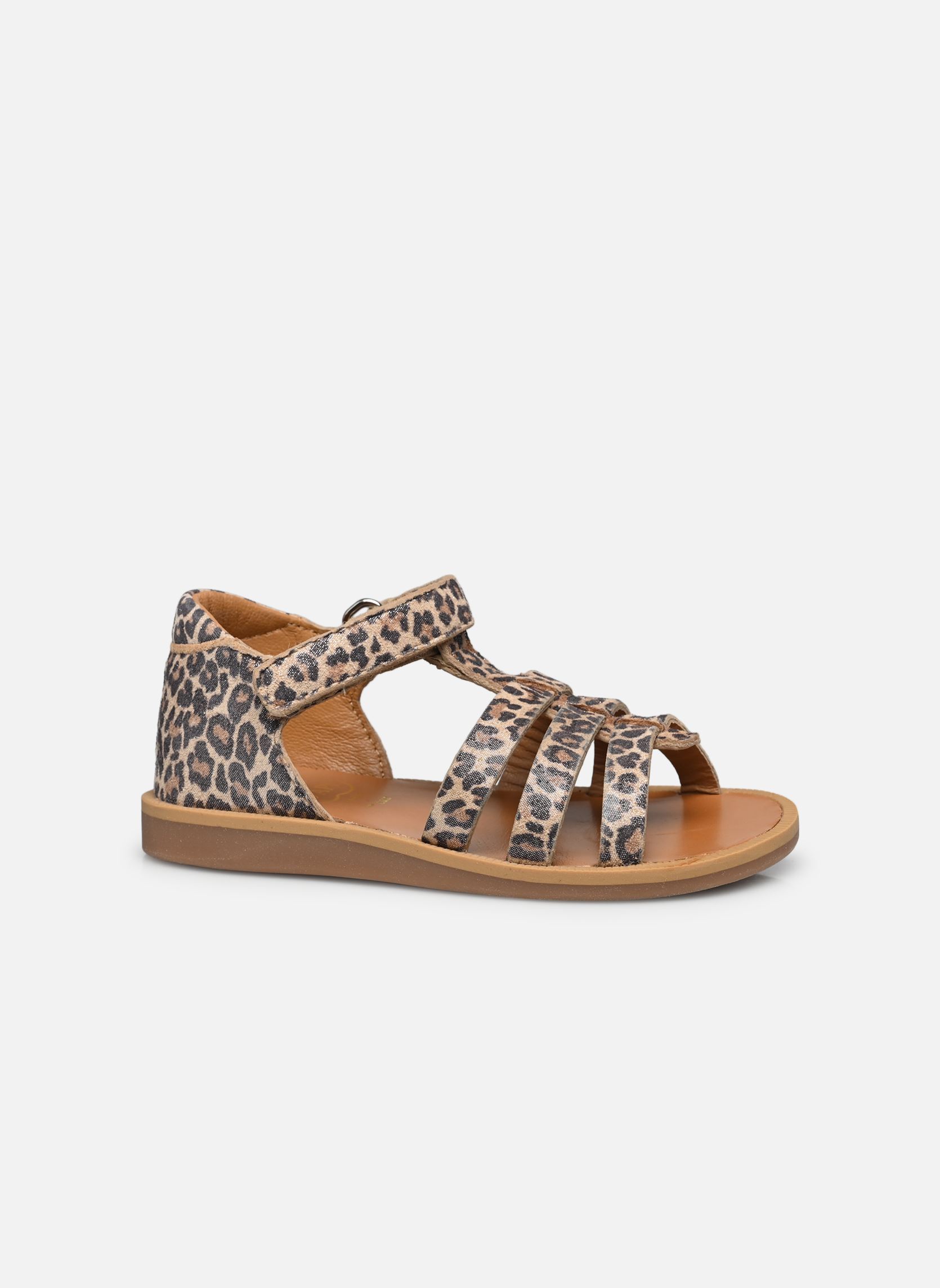 Sandalen POPPY STRAP meisjes bruin Pom d Api Sandalen POPPY STRAP meisjes bruin KOYA