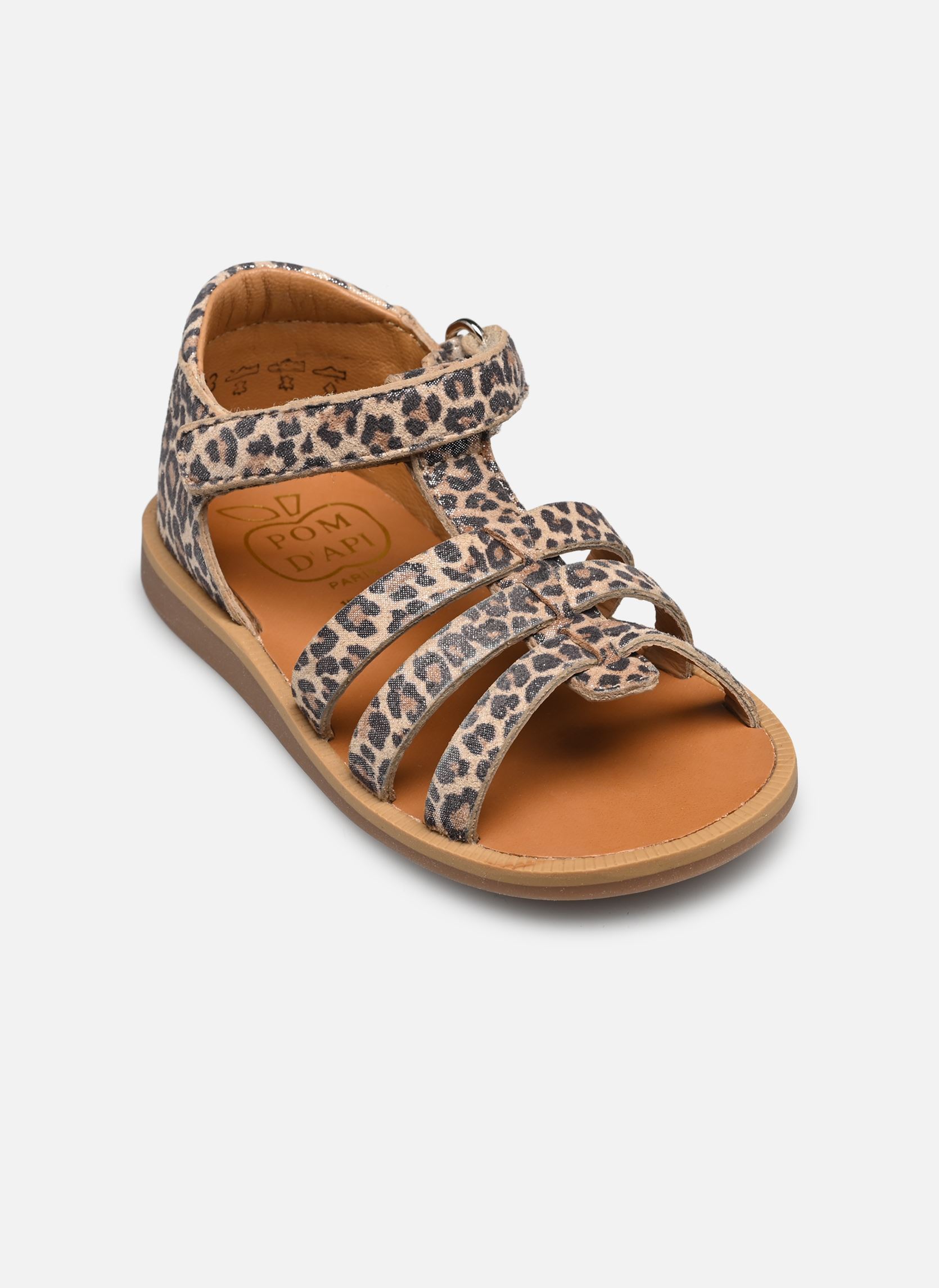 Sandalen POPPY STRAP meisjes bruin Pom d Api Sandalen POPPY STRAP meisjes bruin KOYA