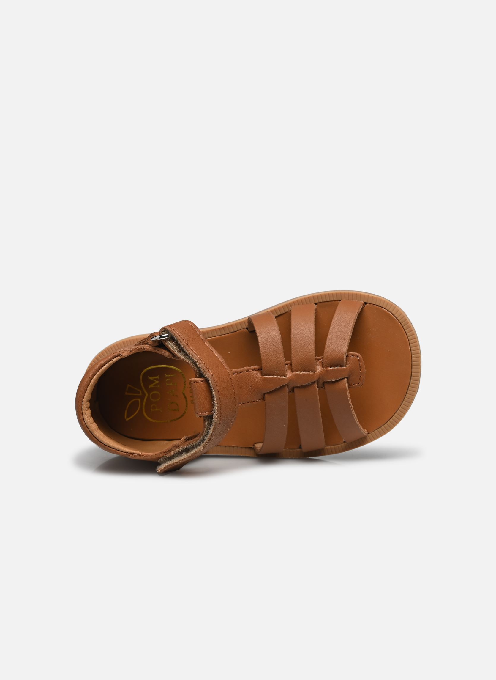 Sandalias POPPY STRAP niña marrón Pom d Api Sandalias POPPY STRAP niña marrón CAMEL 2