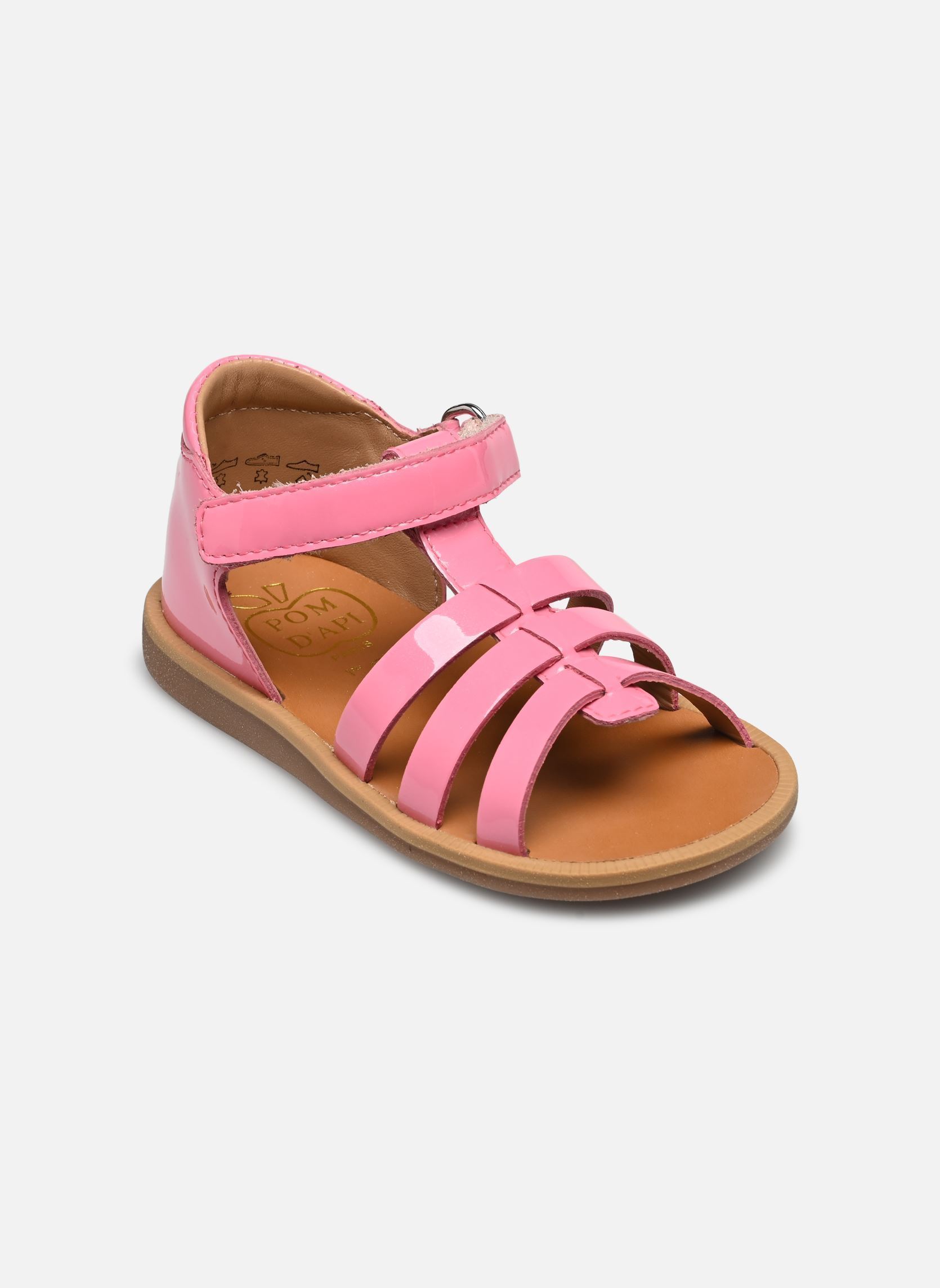 Sandalen POPPY STRAP mädchen rosa Pom d Api Sandalen POPPY STRAP mädchen rosa BUBBLE GUM