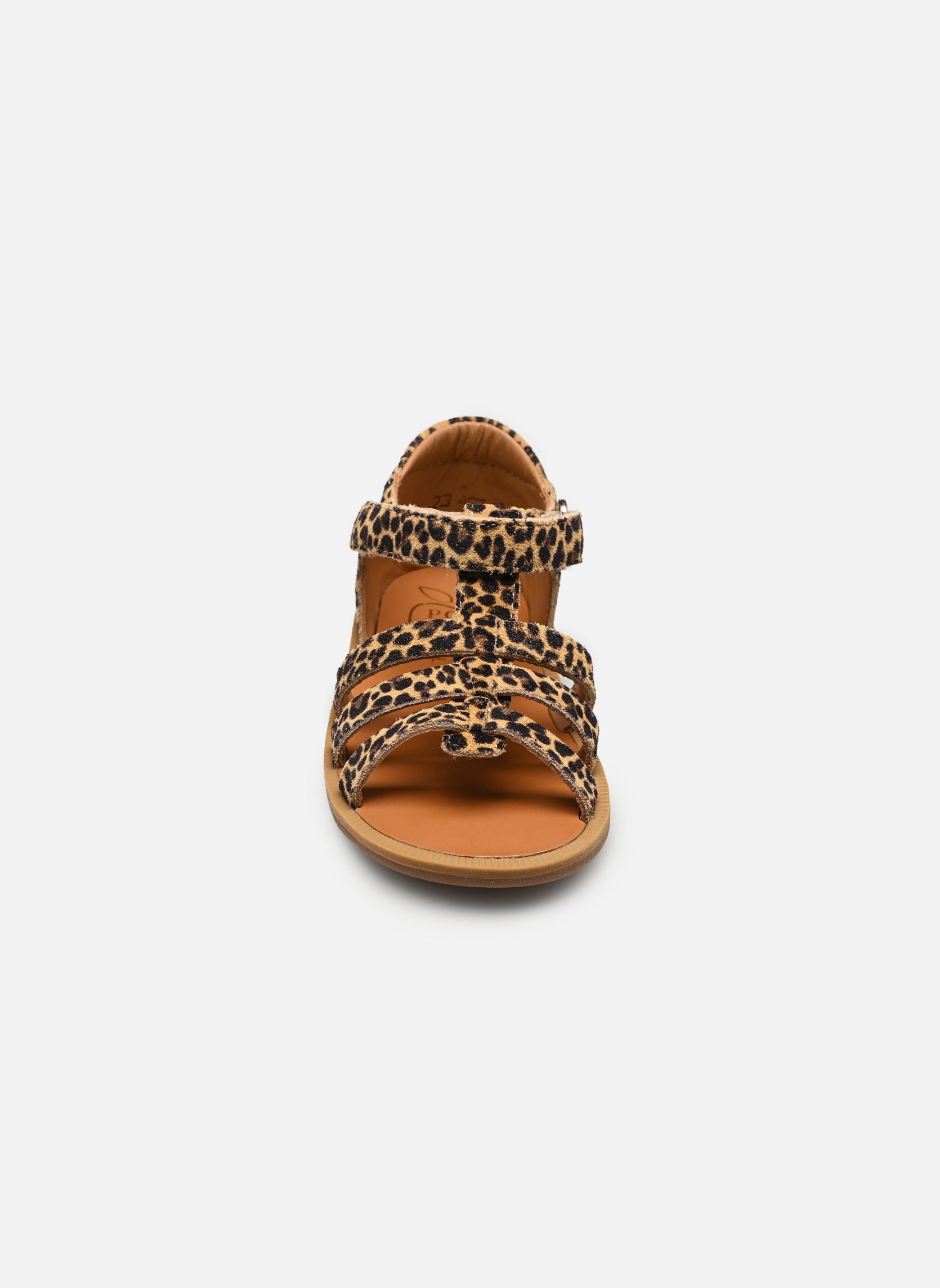 Sandales POPPY STRAP fille marron Pom d Api Sandales POPPY STRAP fille marron SAHARA