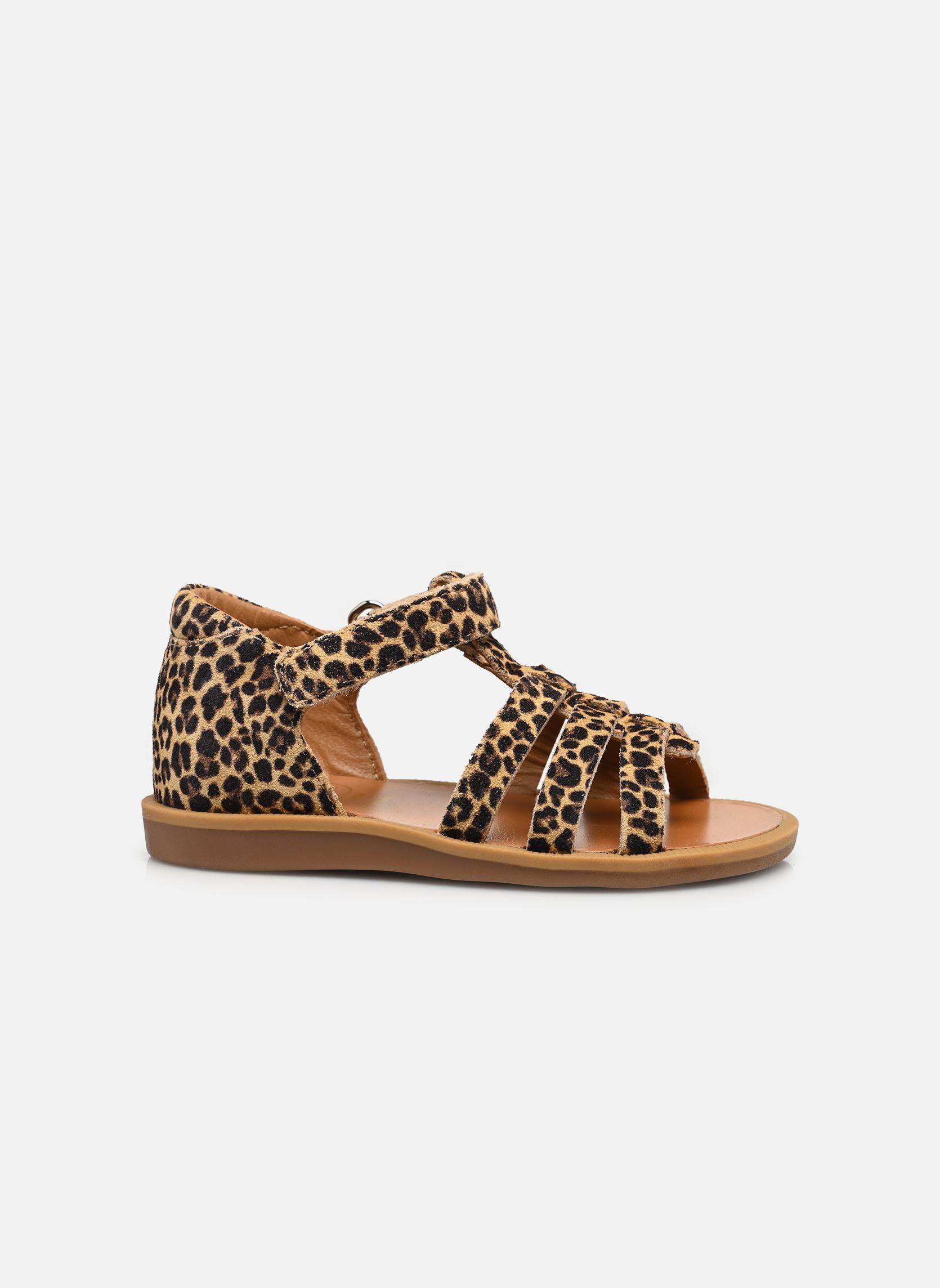 Sandales POPPY STRAP fille marron Pom d Api Sandales POPPY STRAP fille marron SAHARA