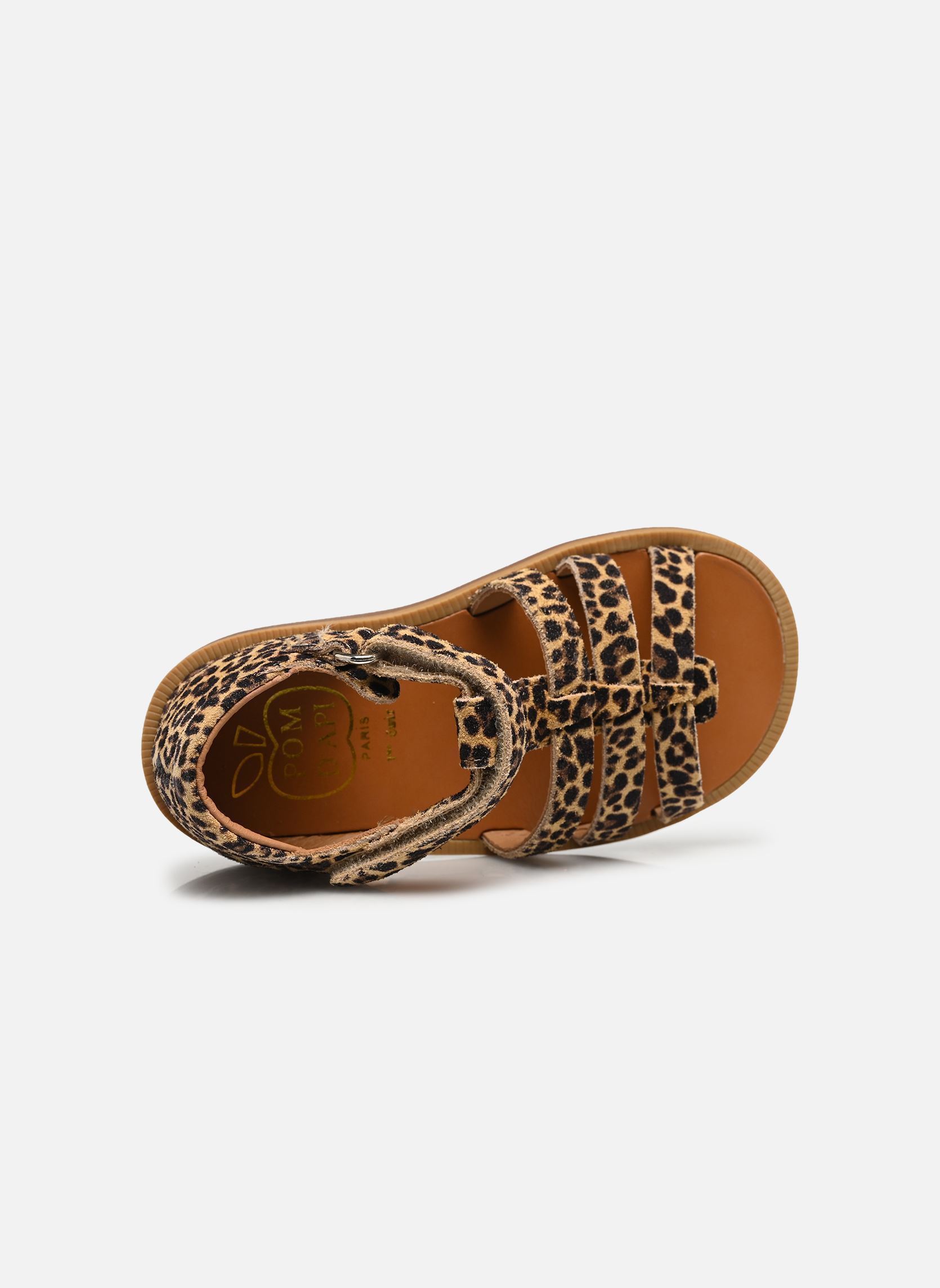 Sandales POPPY STRAP fille marron Pom d Api Sandales POPPY STRAP fille marron SAHARA