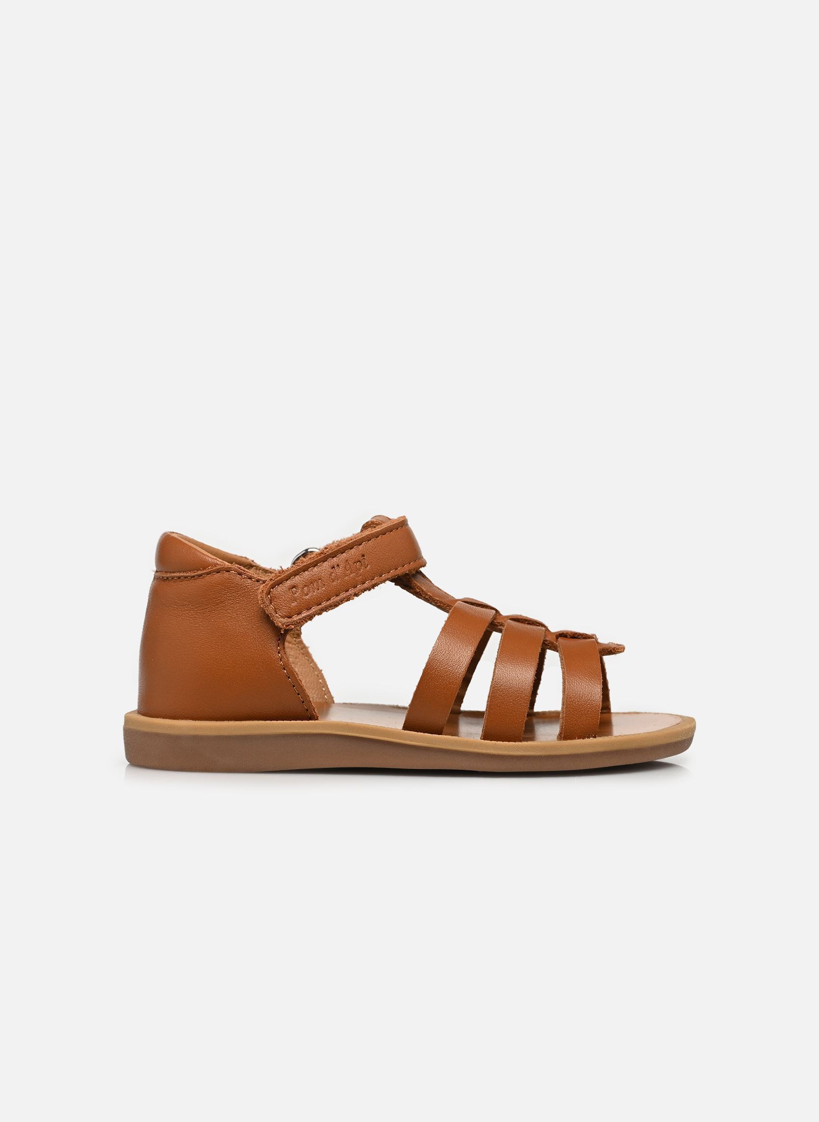 Sandalen POPPY STRAP mädchen braun Pom d Api Sandalen POPPY STRAP mädchen braun CUERO