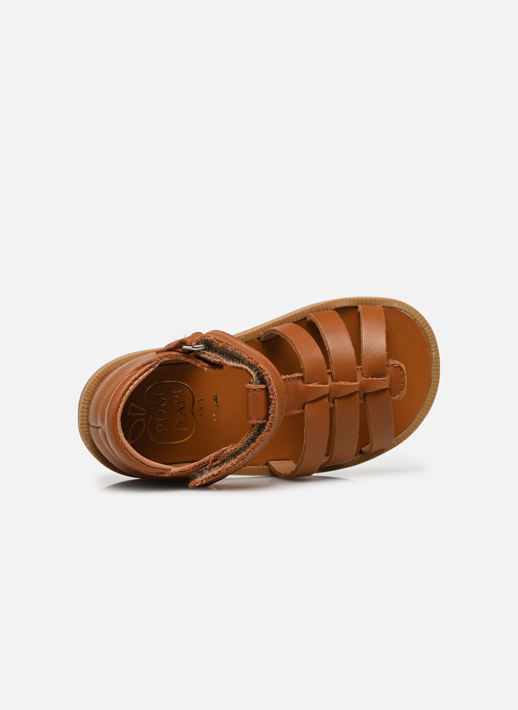 Sandalen POPPY STRAP mädchen braun Pom d Api Sandalen POPPY STRAP mädchen braun CUERO