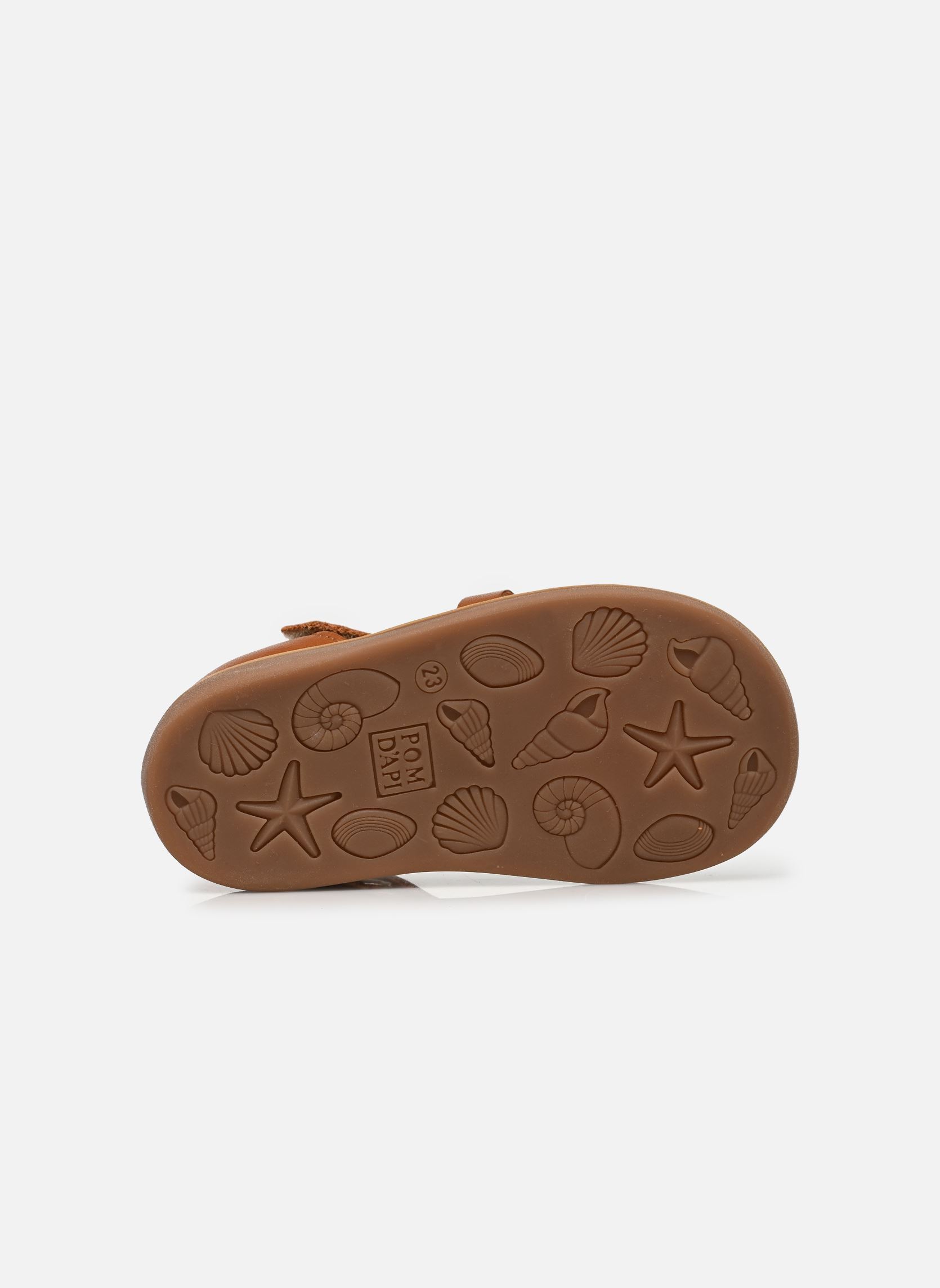 Sandalen POPPY STRAP mädchen braun Pom d Api Sandalen POPPY STRAP mädchen braun CUERO