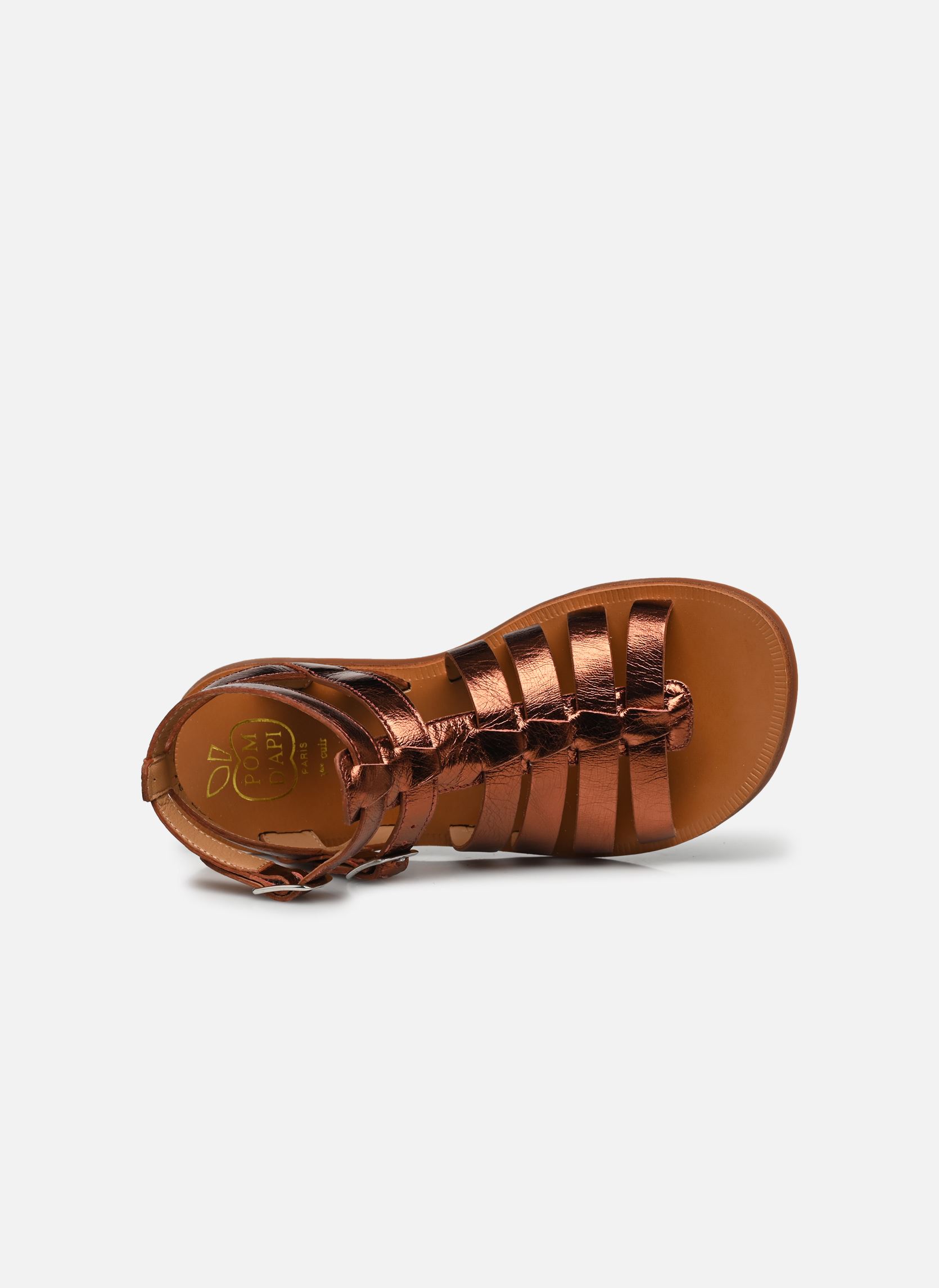 Sandali PLAGETTE GLADIATOR bambina oro e bronzo Pom d Api Sandali PLAGETTE GLADIATOR bambina oro e bronzo BORGOGNA