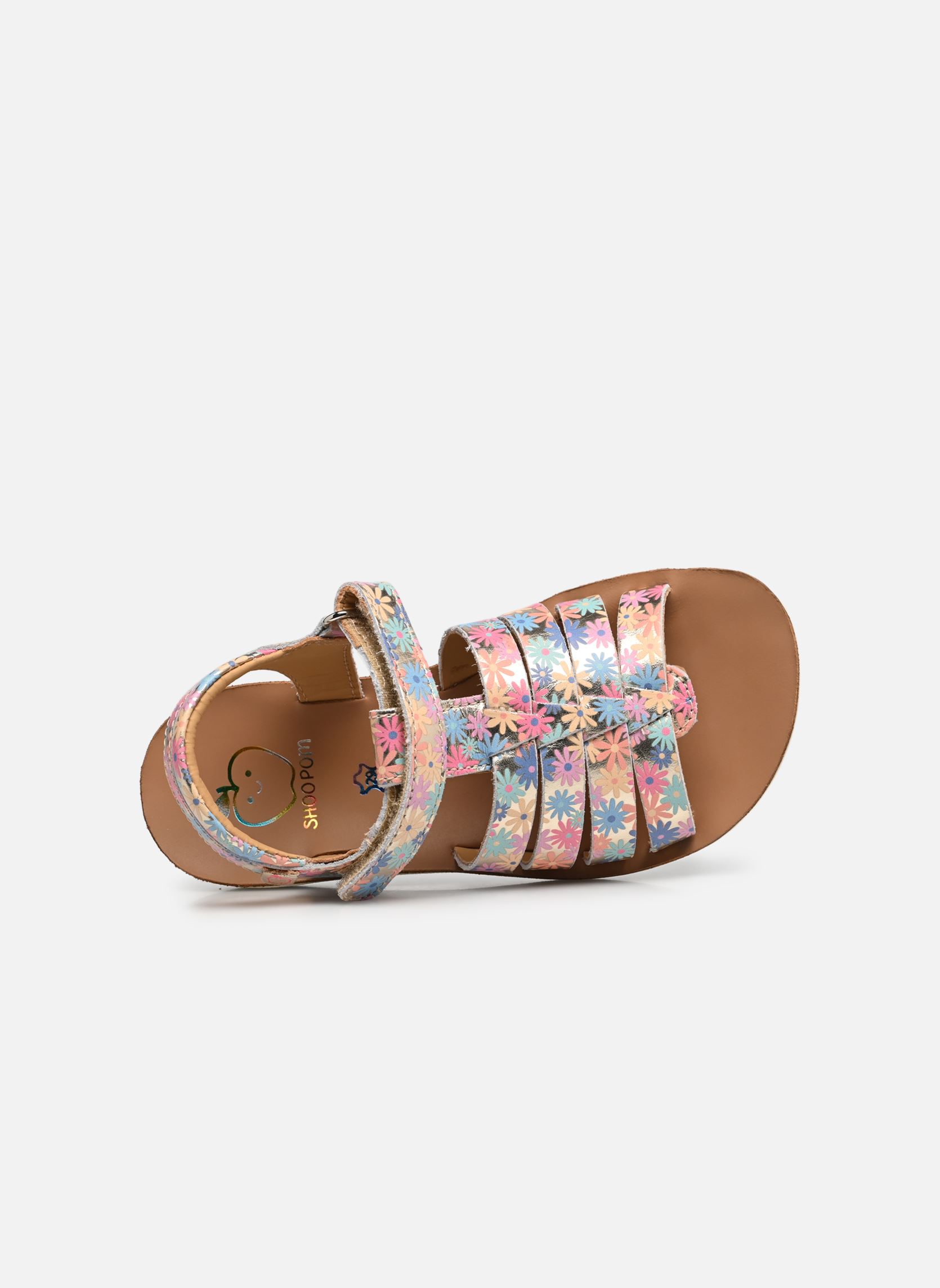 Sandalen Goa Spart mädchen silber Shoo Pom Sandalen Goa Spart mädchen silber PLATINE WOODSTOK