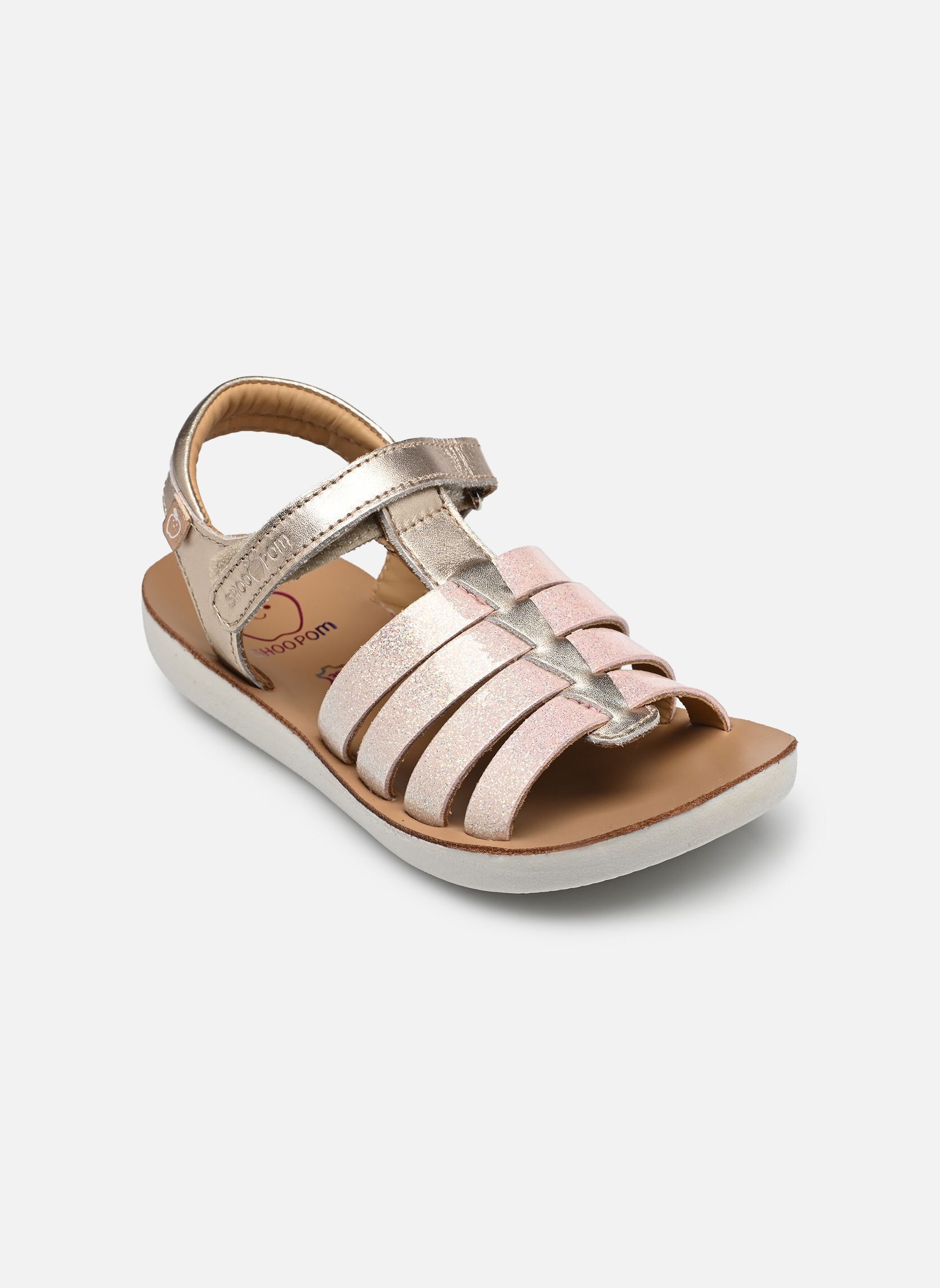 Sandales Goa Spart fille argent Shoo Pom Sandales Goa Spart fille argent LT BRONZE-PLATINE