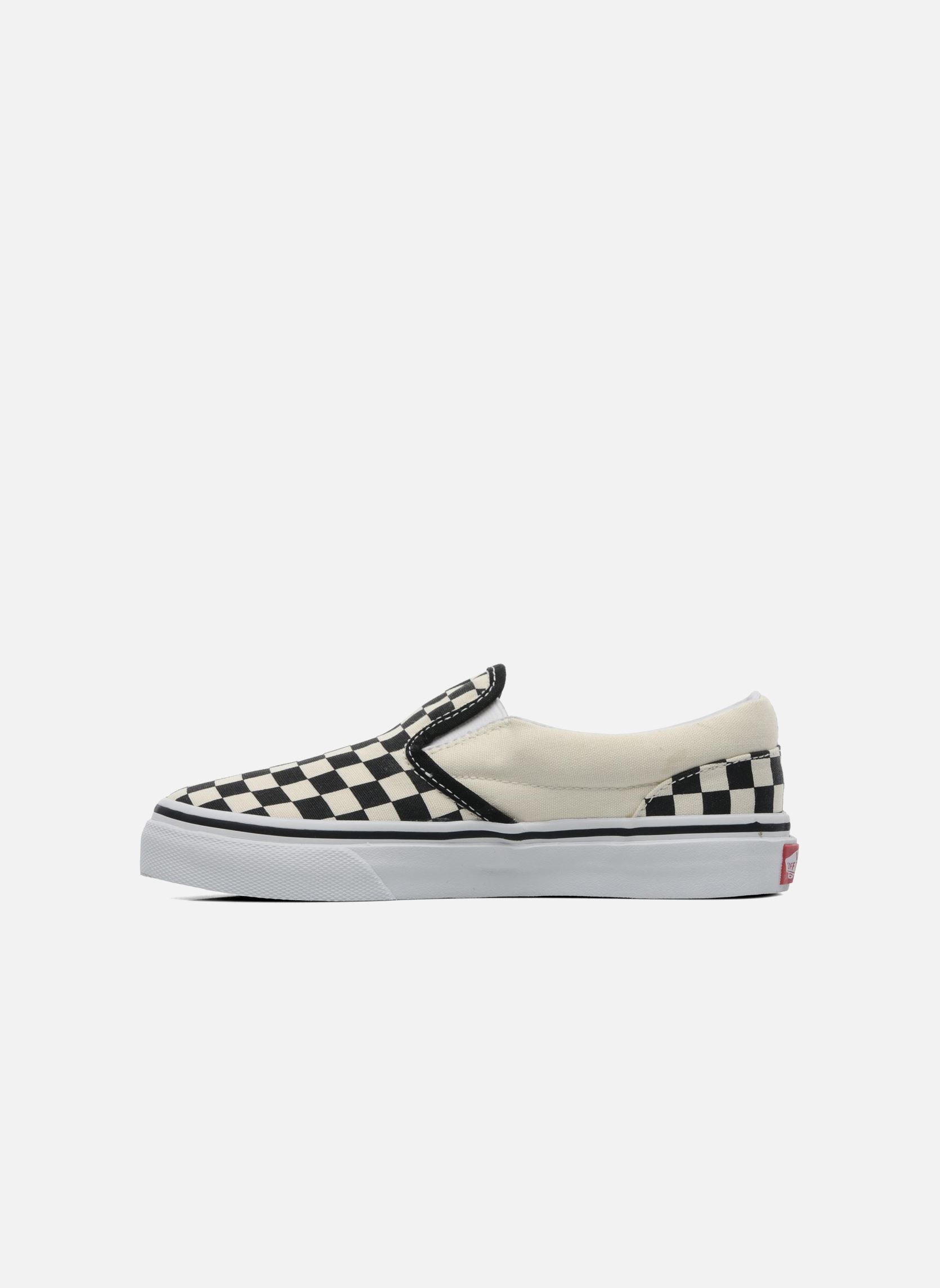 Baskets Classic Slip-On E blanc Vans Baskets Classic Slip-On E blanc BLACK AND WHITE CHECKERWHITE