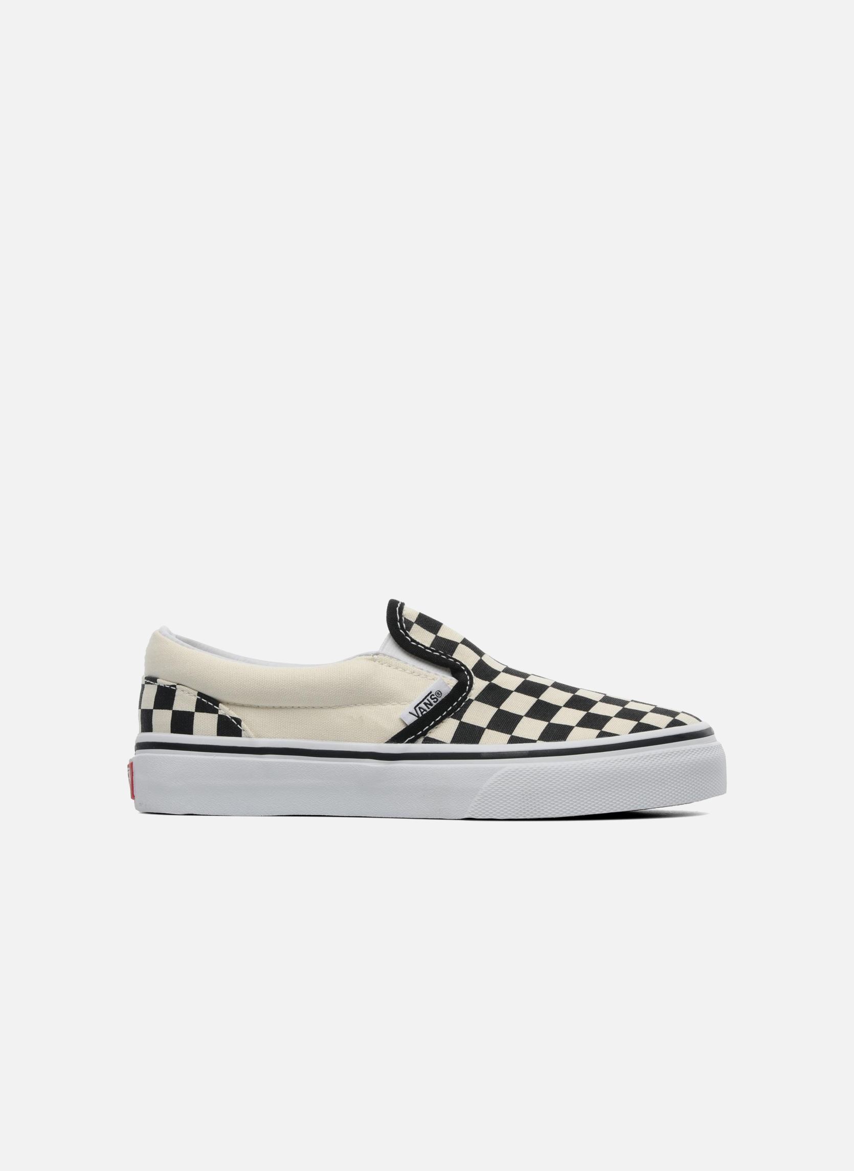 Baskets Classic Slip-On E blanc Vans Baskets Classic Slip-On E blanc BLACK AND WHITE CHECKERWHITE