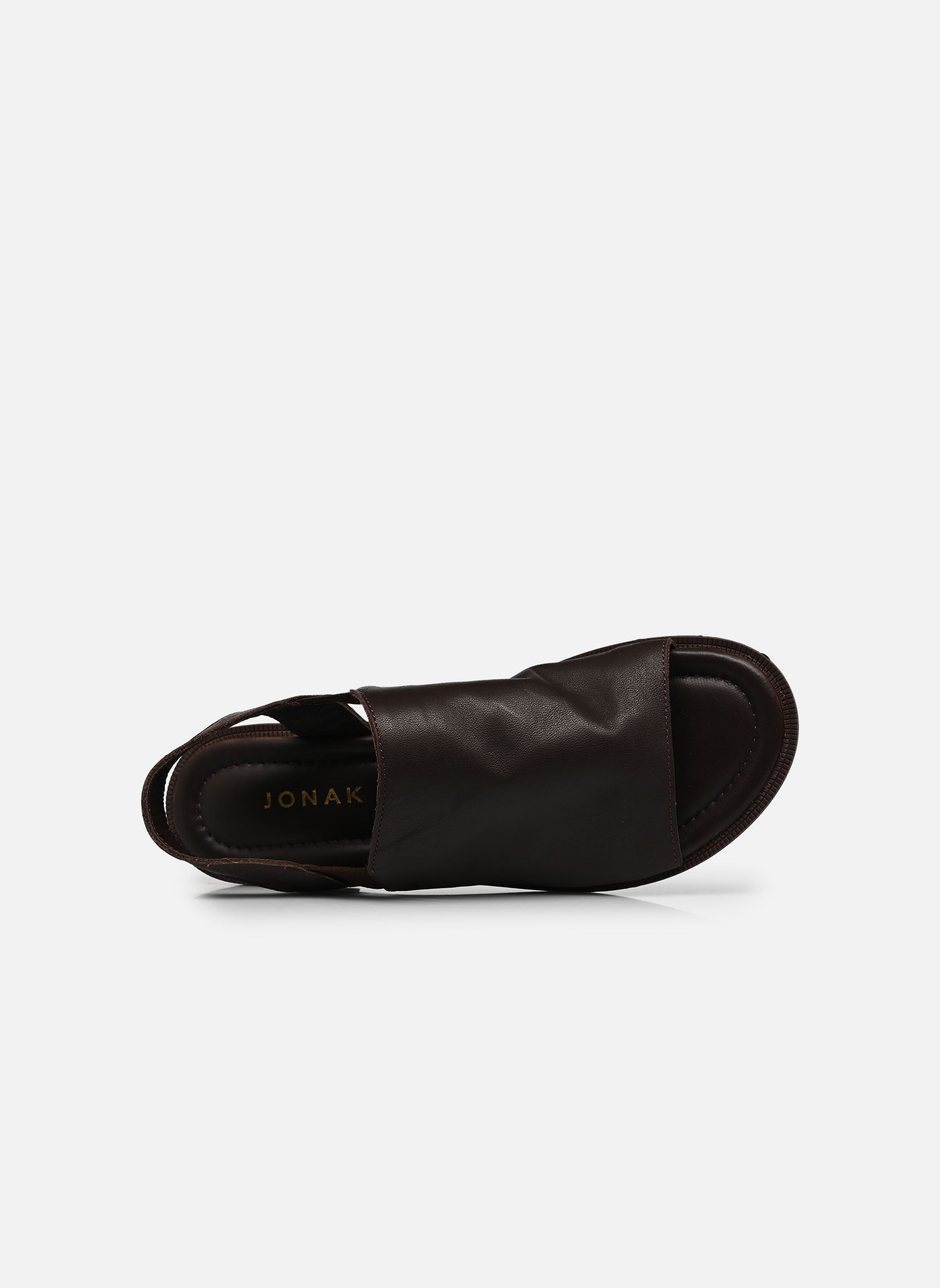 Sandales Jess femme marron Jonak Sandales Jess femme marron cuir marron foncé