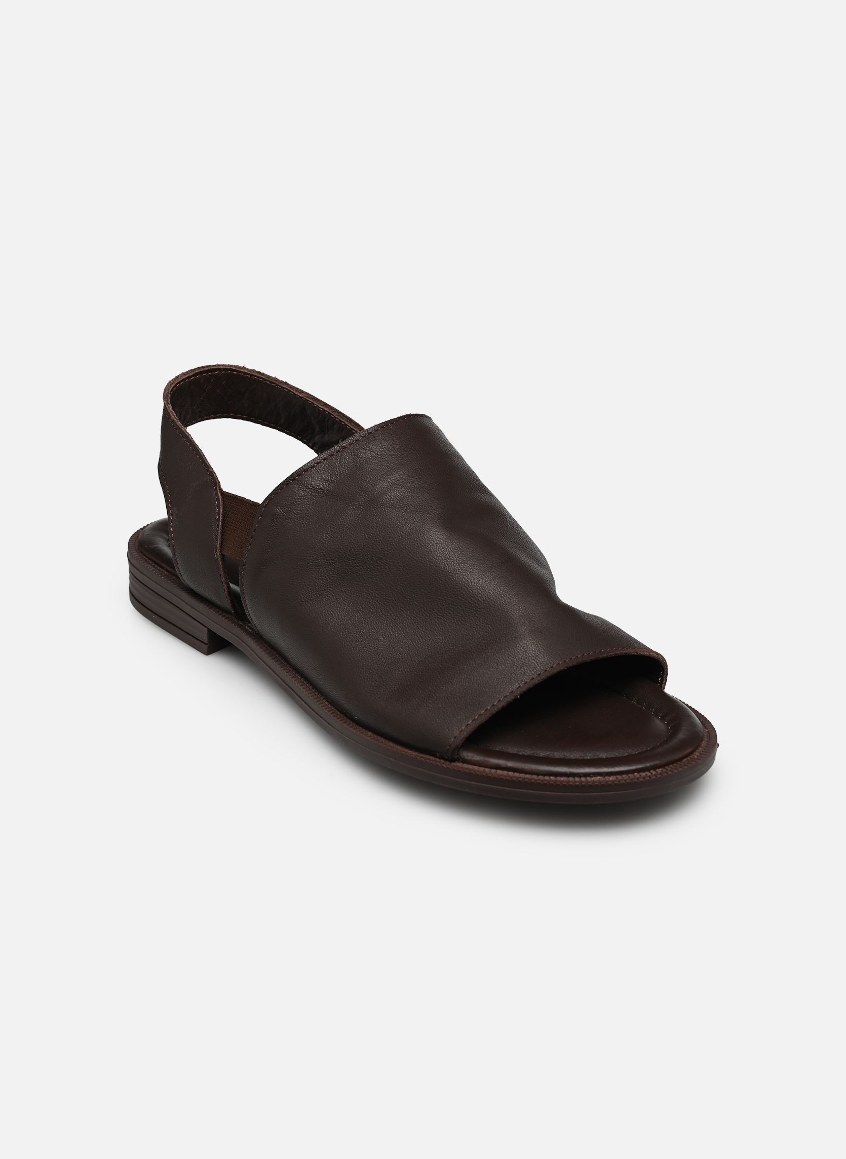 Sandales Jess femme marron Jonak Sandales Jess femme marron cuir marron foncé