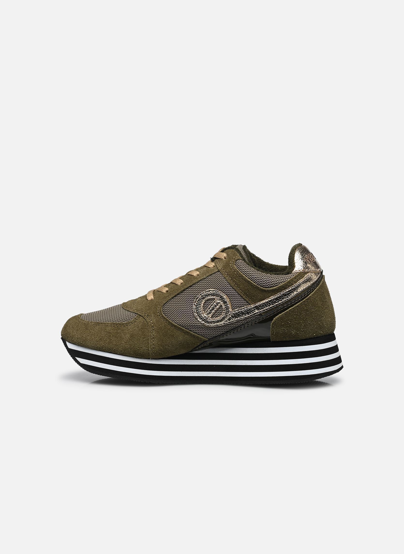Niedrige Sneaker Parko Jogger damen grün No Name Niedrige Sneaker Parko Jogger damen grün ARMY/WOODBINE/LIGHT GOLD
