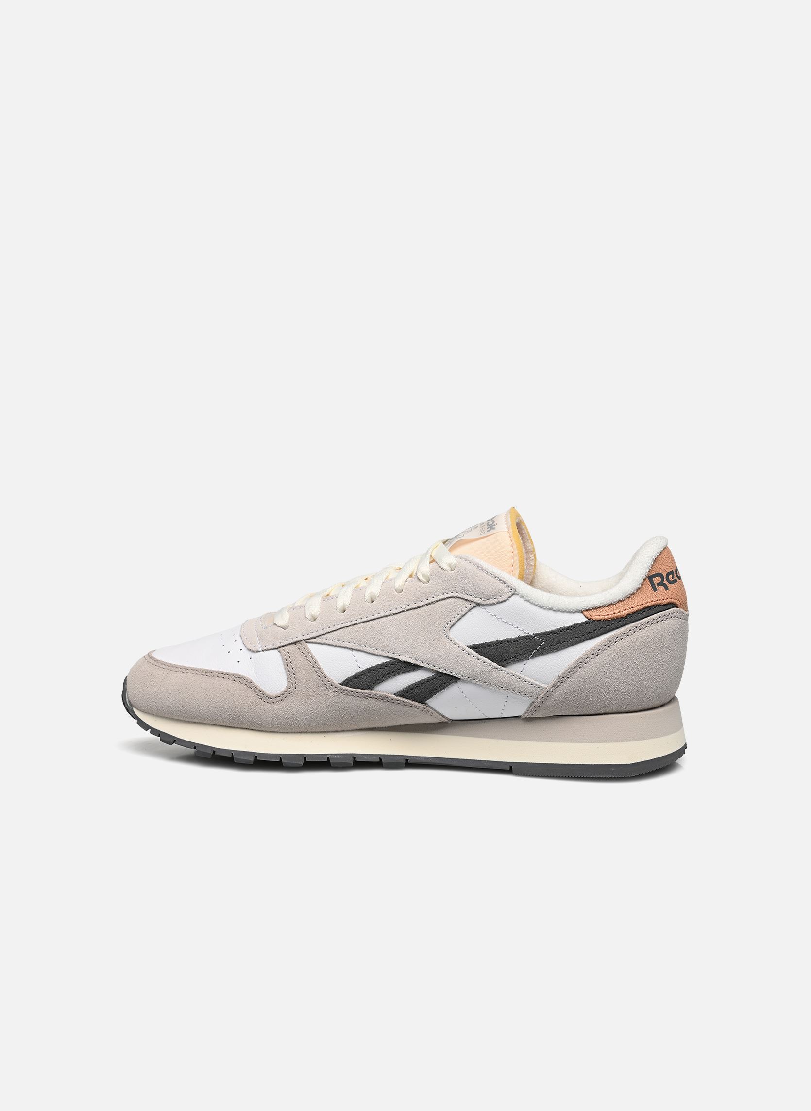 Niedrige Sneaker Classic Leather M herren grau Reebok Niedrige Sneaker Classic Leather M herren grau WHITE/MOONSTONE/GREY 5