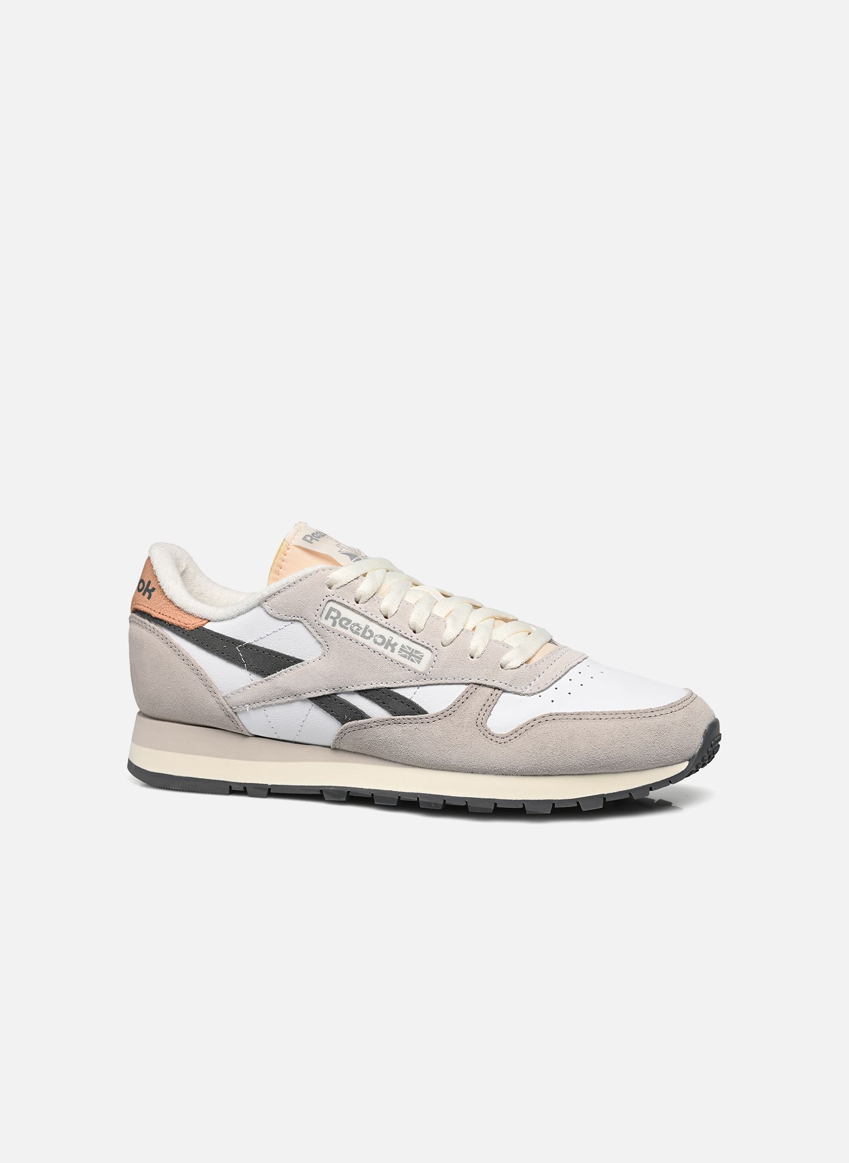 Niedrige Sneaker Classic Leather M herren grau Reebok Niedrige Sneaker Classic Leather M herren grau WHITE/MOONSTONE/GREY 5