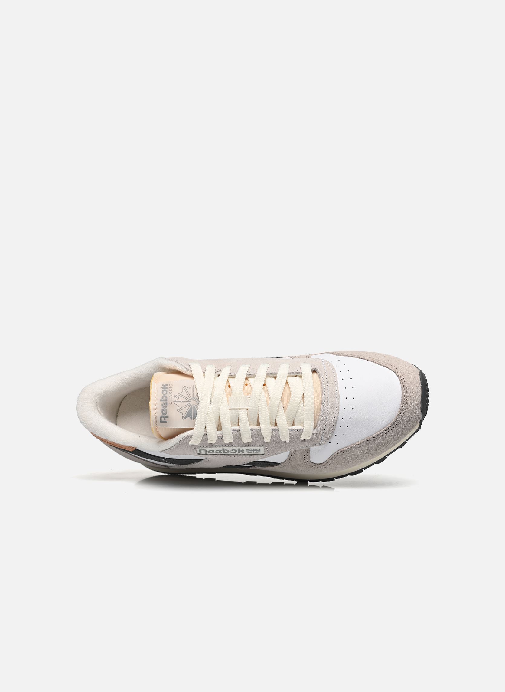 Niedrige Sneaker Classic Leather M herren grau Reebok Niedrige Sneaker Classic Leather M herren grau WHITE/MOONSTONE/GREY 5
