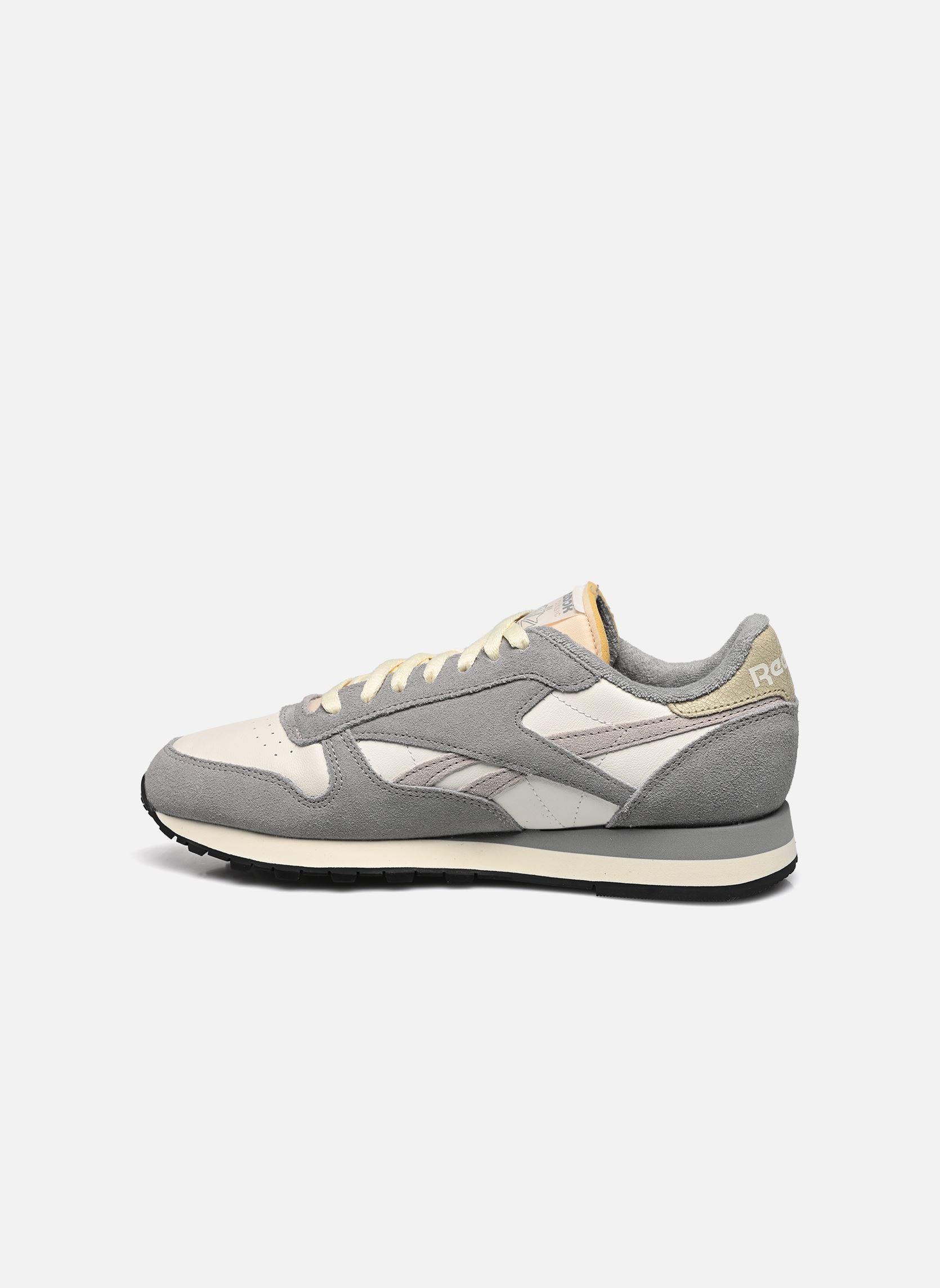 Niedrige Sneaker Classic Leather M herren grau Reebok Niedrige Sneaker Classic Leather M herren grau CHALK GREY 3MOONSTONE